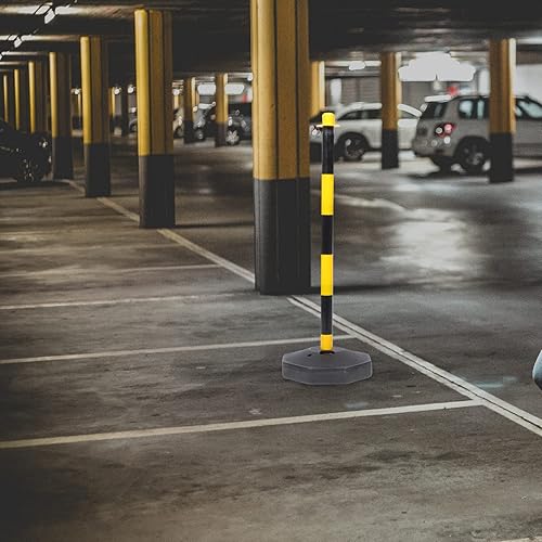 Miniatura 4 de Housoutil Puesto de tráfico Conos Tráfico Delineador Postes Lote de Construcción Marcador de carretera Calle Puntal de seguridad Precaución Barrera