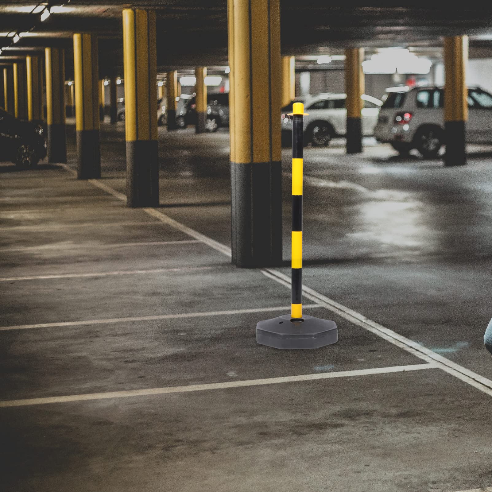 Bolardo de estacionamiento, poste delimitador de tráfico, poste de estacionamiento, barrera de seguridad portátil, barrera de seguridad para estacionamiento en entradas de vehículos, garaje, color am
