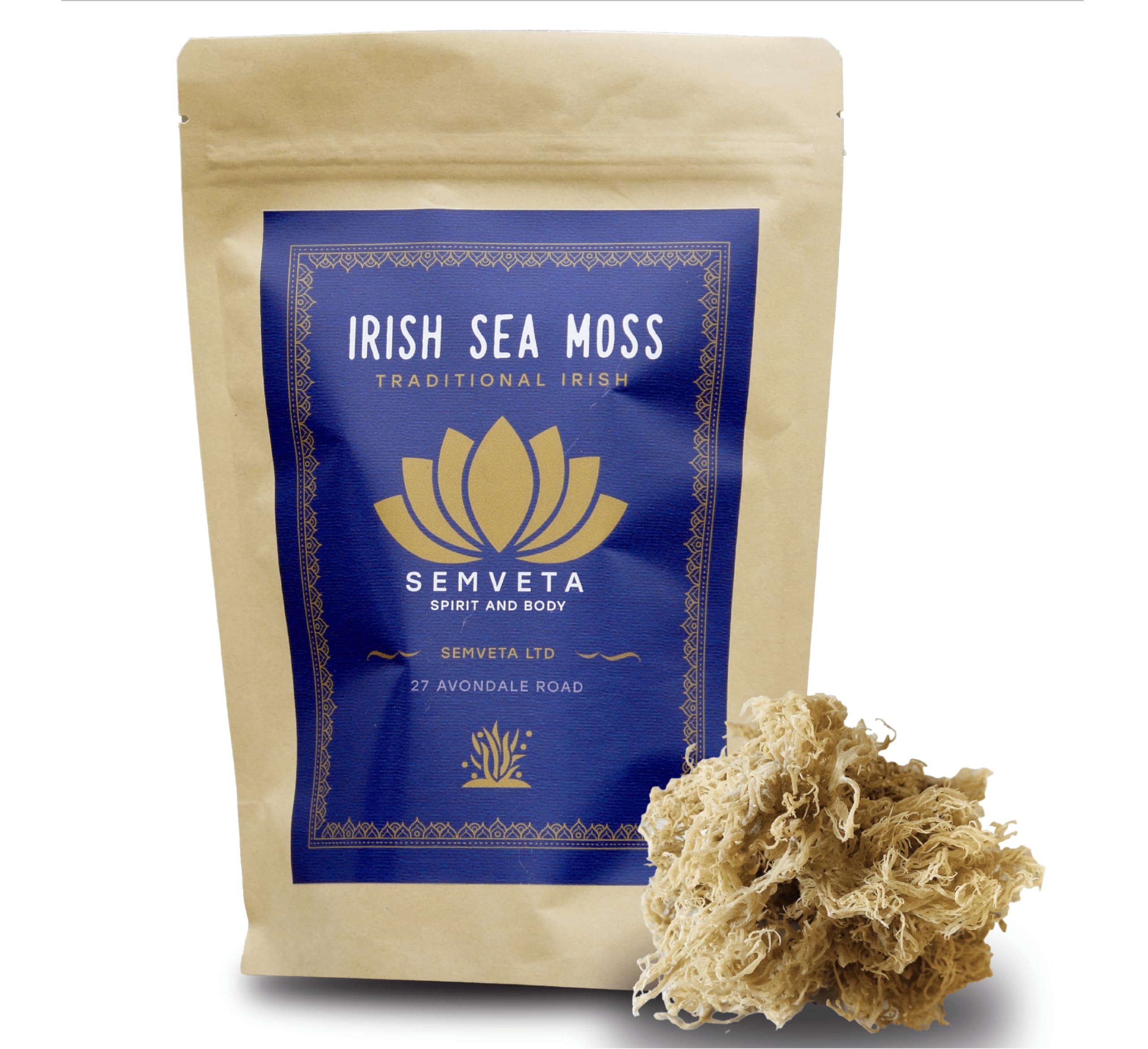 Dried Sea Moss (150g) - Testosterone Supplements for Men - Wild Harvested - Raw & Authentic Sea Moss - Perfect for Sea Moss Gels & Smoothies - Mineral Packed