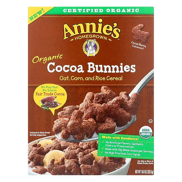Annie's Homegrown Cereal,Og2,Cocoa Bunnies 10 Oz (Pack Of 10) 1