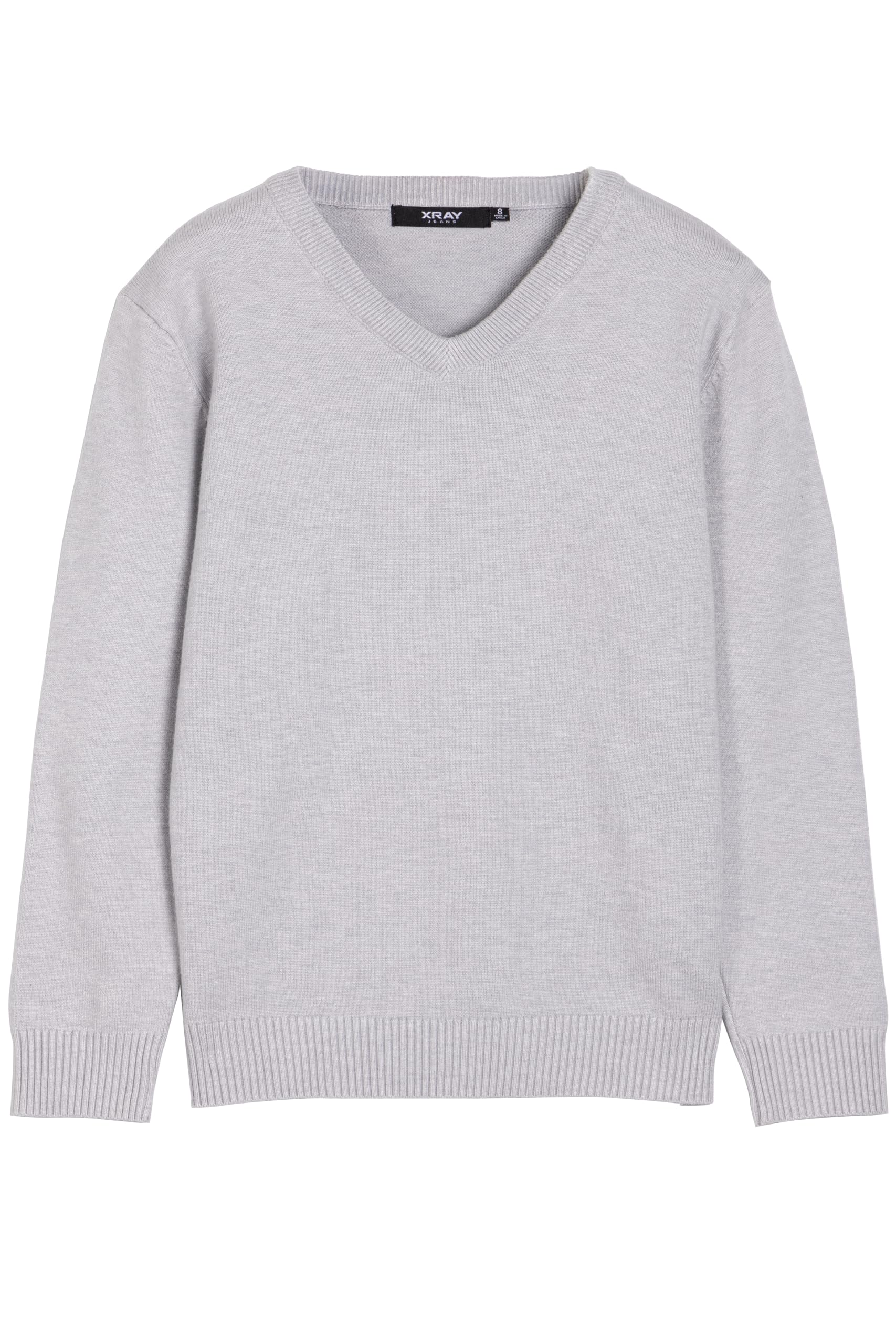 X RAY Boys School Uniform Sweater V-Neck (XS - XXL), Big Boys' & Little Kids Youth Long Sleeve V Neck Pullover Sweater