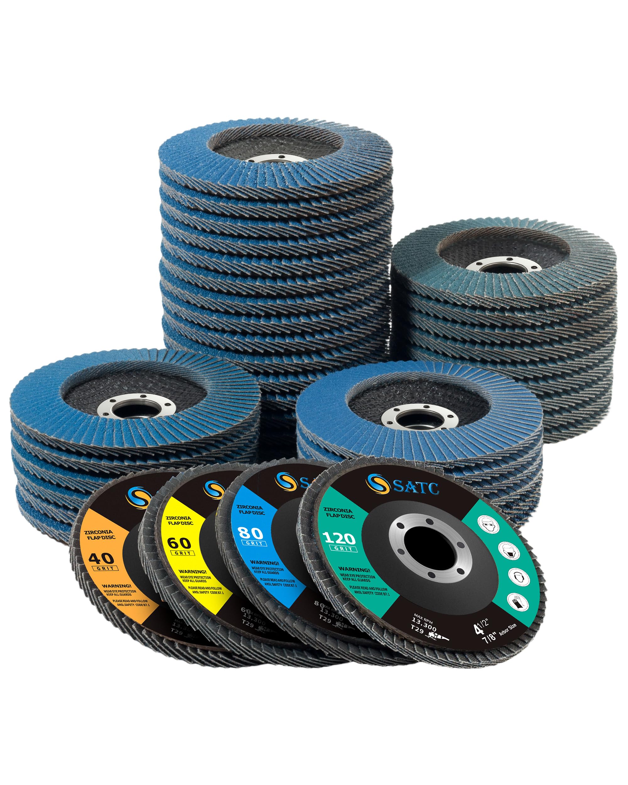 S SATC Flap Discs - Angle Grinder Sanding -21