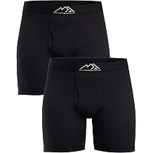 Merino.tech Merino Wool Underwear Mens - 100% Merino Wool Base Layer Boxer Briefs for Men X-Large, 2 Pack - 190 Black