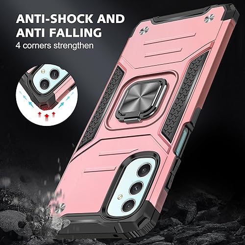 Miniatura 3 de Asuwish Funda de teléfono para Samsung Galaxy A24 4G5G con protector de pantalla de vidrio templado y soporte de anillo delgado híbrido protector