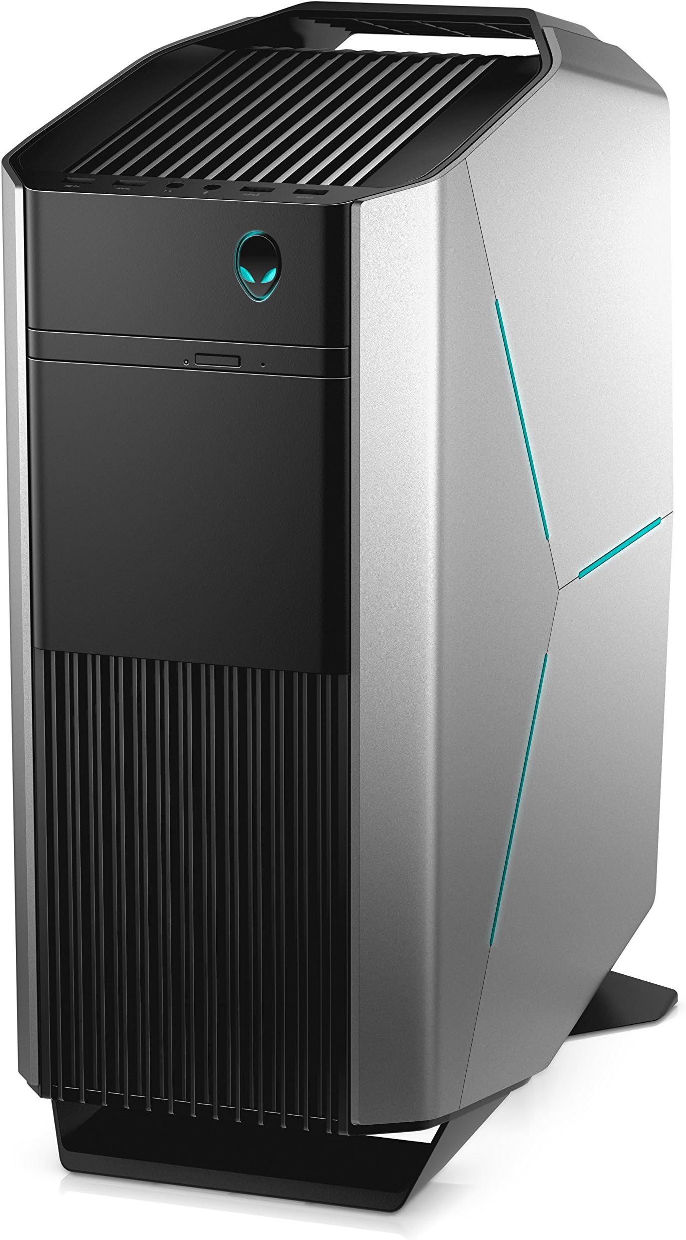 Dell Alienware Aurora Gaming Desktop PC - (Epic Silver) (Intel Core i7-7700, 16 GB RAM, 256 GB SSD Plus 2 TB HDD, NVIDIA GTX 1080 8 GB Graphics Card, Windows 10 Home)