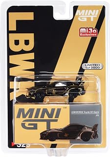 GR Supra LB Works RHD (Right Hand Drive) Black JPS (John Player Special) Ltd Ed to 3600 pcs 1/64 Diecast Model Car by True Scale Miniatures MGT00325