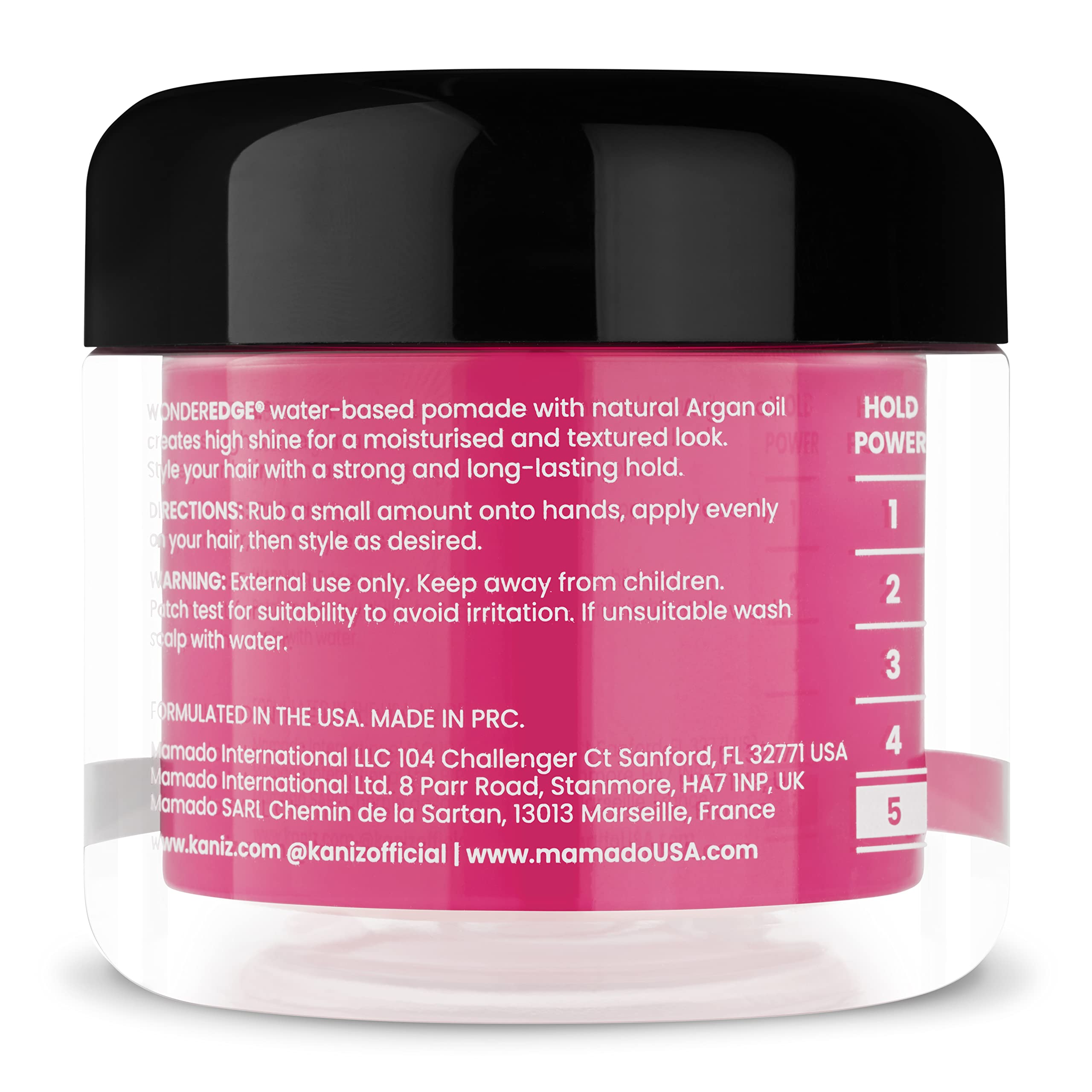 Kaniz Wonder Edge Raspberry water based pomade 120 ml, pink, Rasberry, 120 ml (Pack of 1) - Image 4