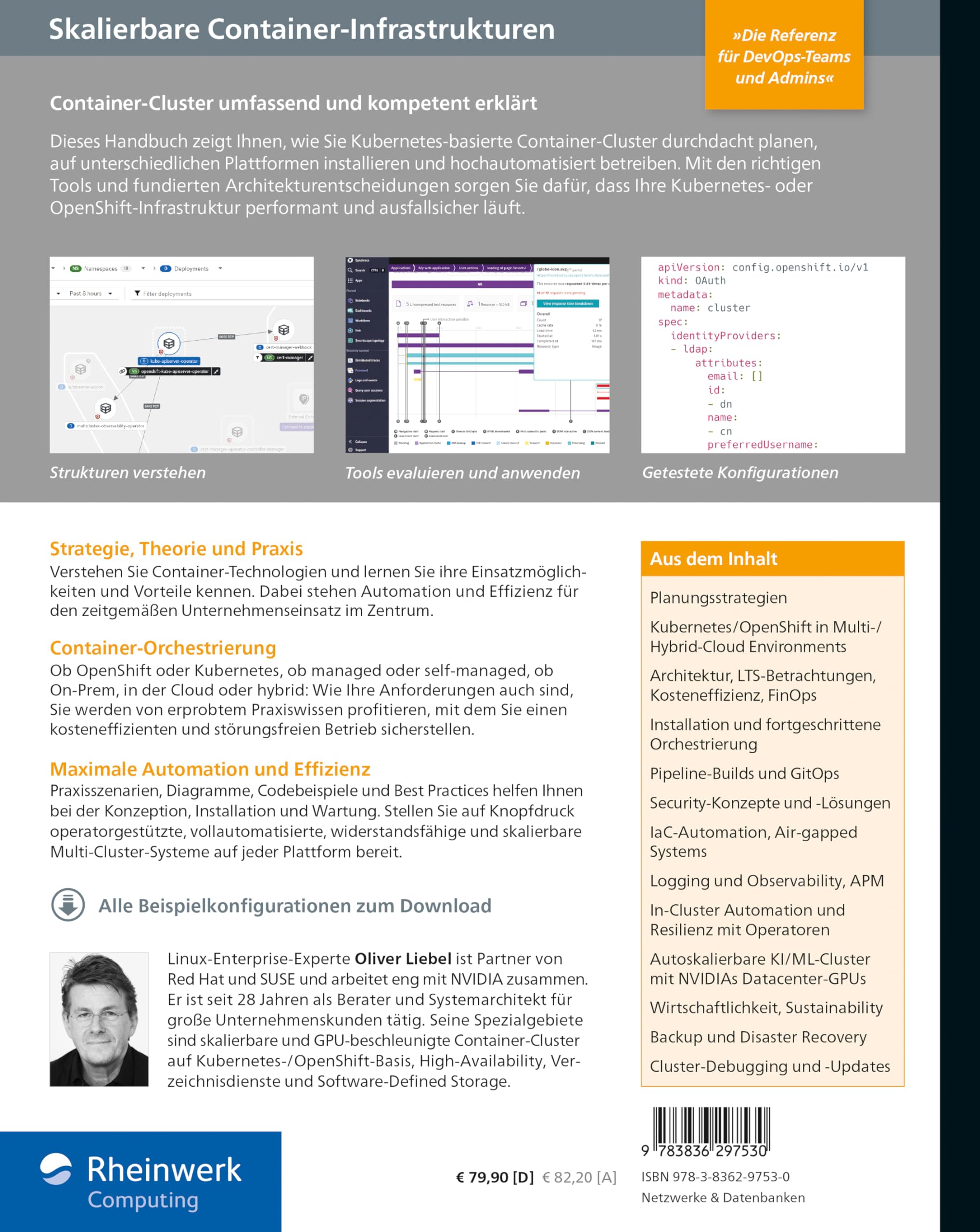 Skalierbare Container-Infrastrukturen: Das Handbuch für Planung und Administration. Inkl. Container-Orchestrierung mit Kubernetes und OpenShift