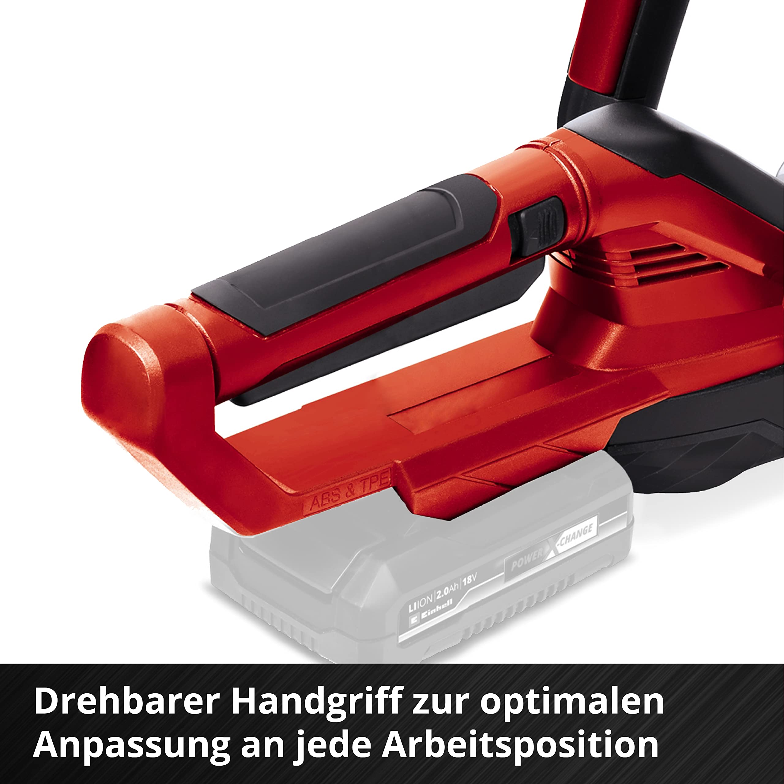 Einhell 3410910 GE-CH 18/50 Li-Solo Cordless Hedge Trimmer, Black 