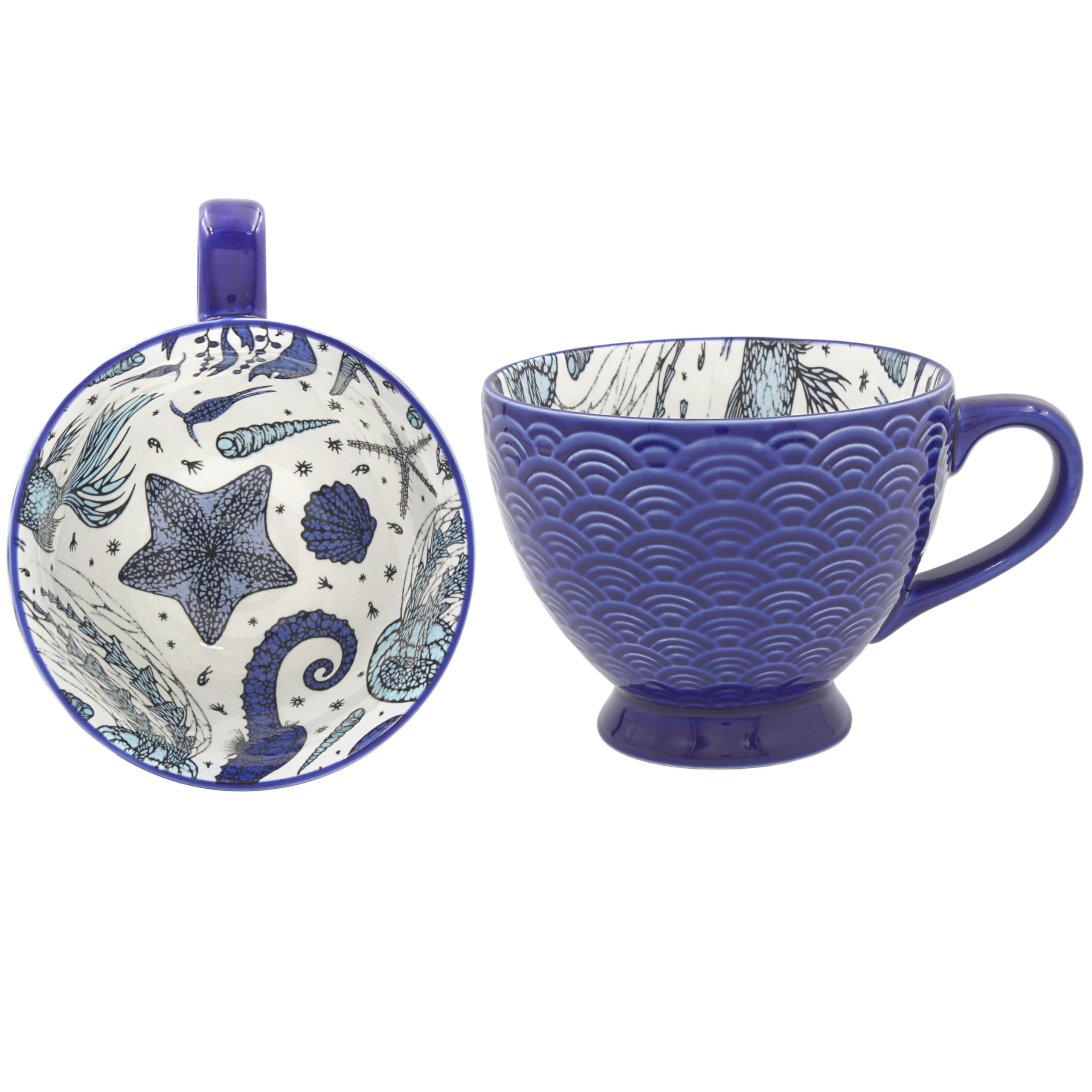 Ceramic Mug Sea Life Ocean Marine Coastal Tea Coffee Cup Kitchen Gift Idea Home