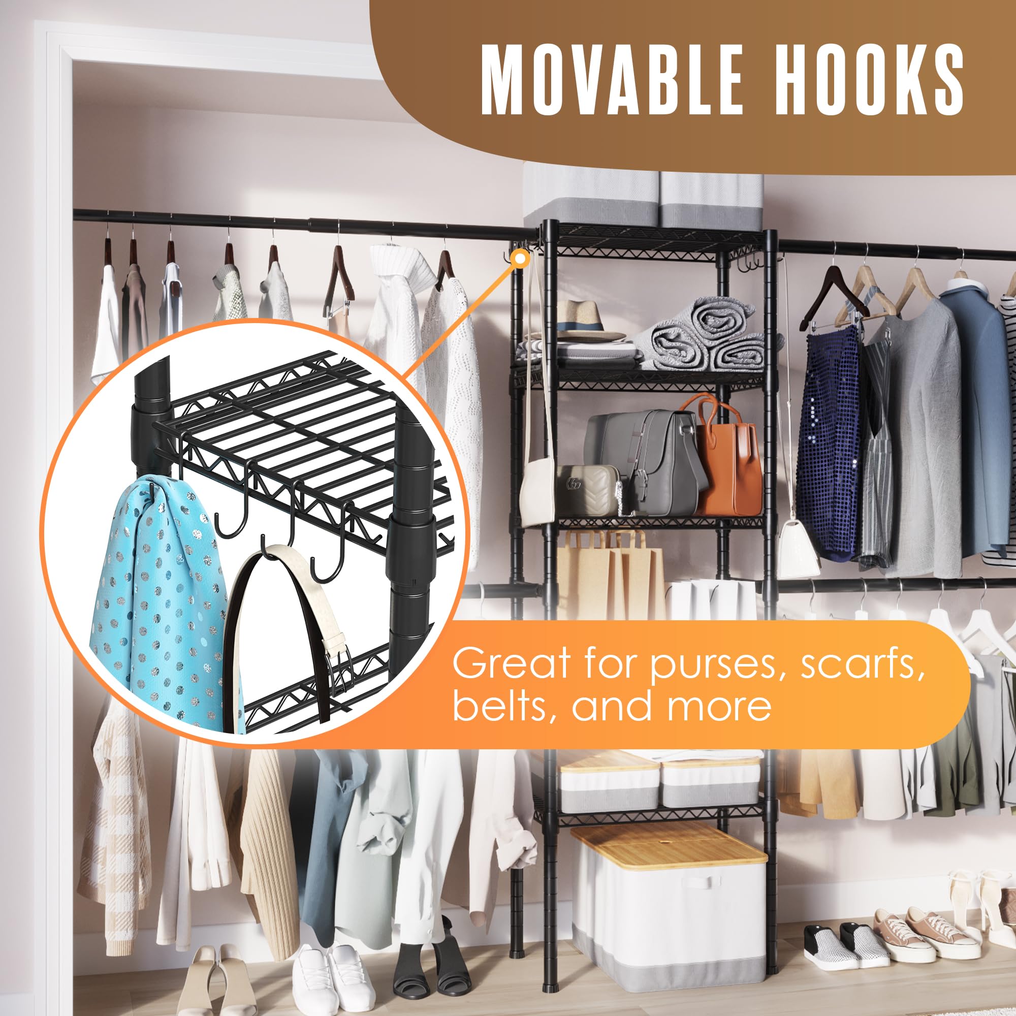 Closet Organizers Do It Yourself Kits Closet Systems Shelving, Rods,