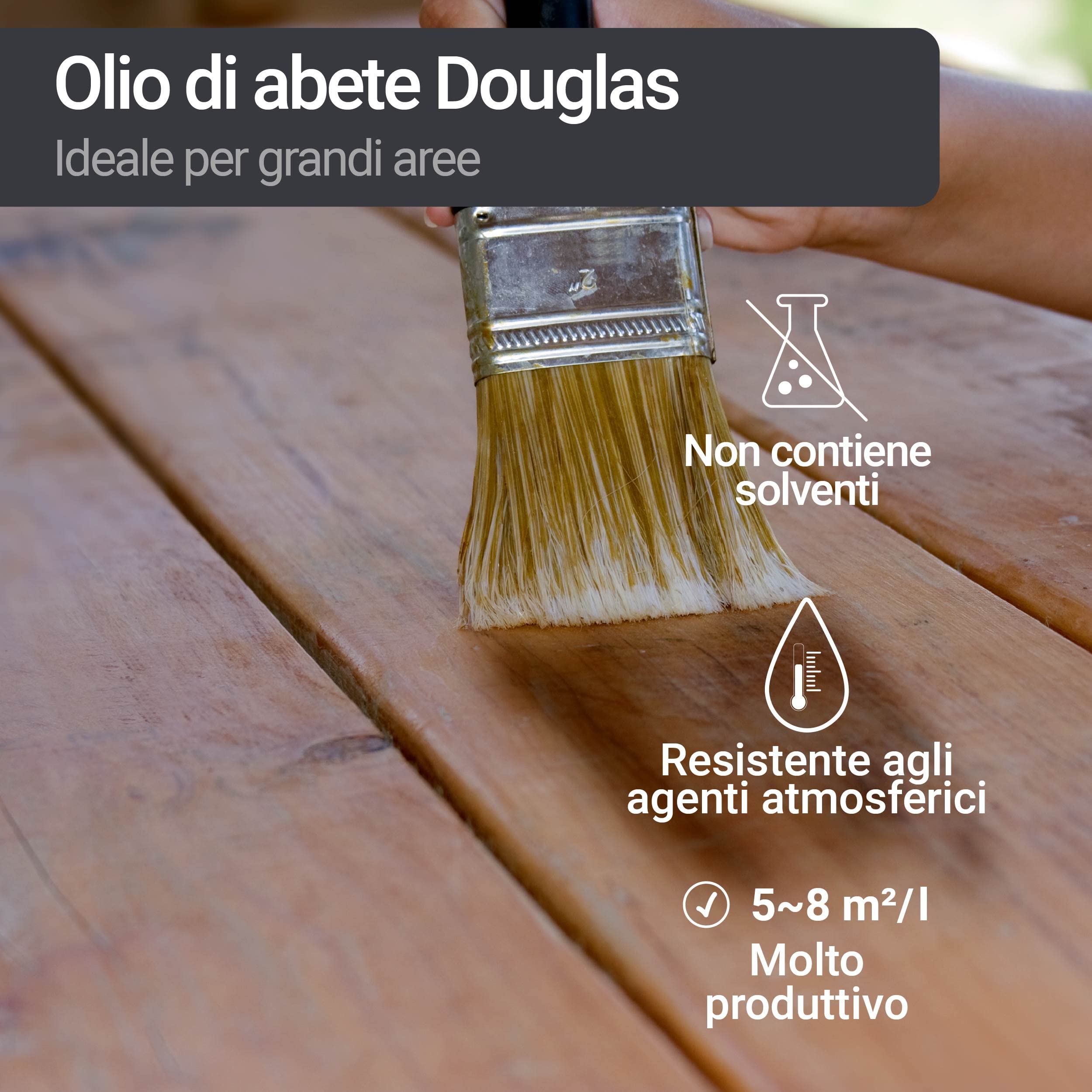 Olio di abete Douglas W291 Olio di legno duro Olio di legno Cedar Oil - 10L