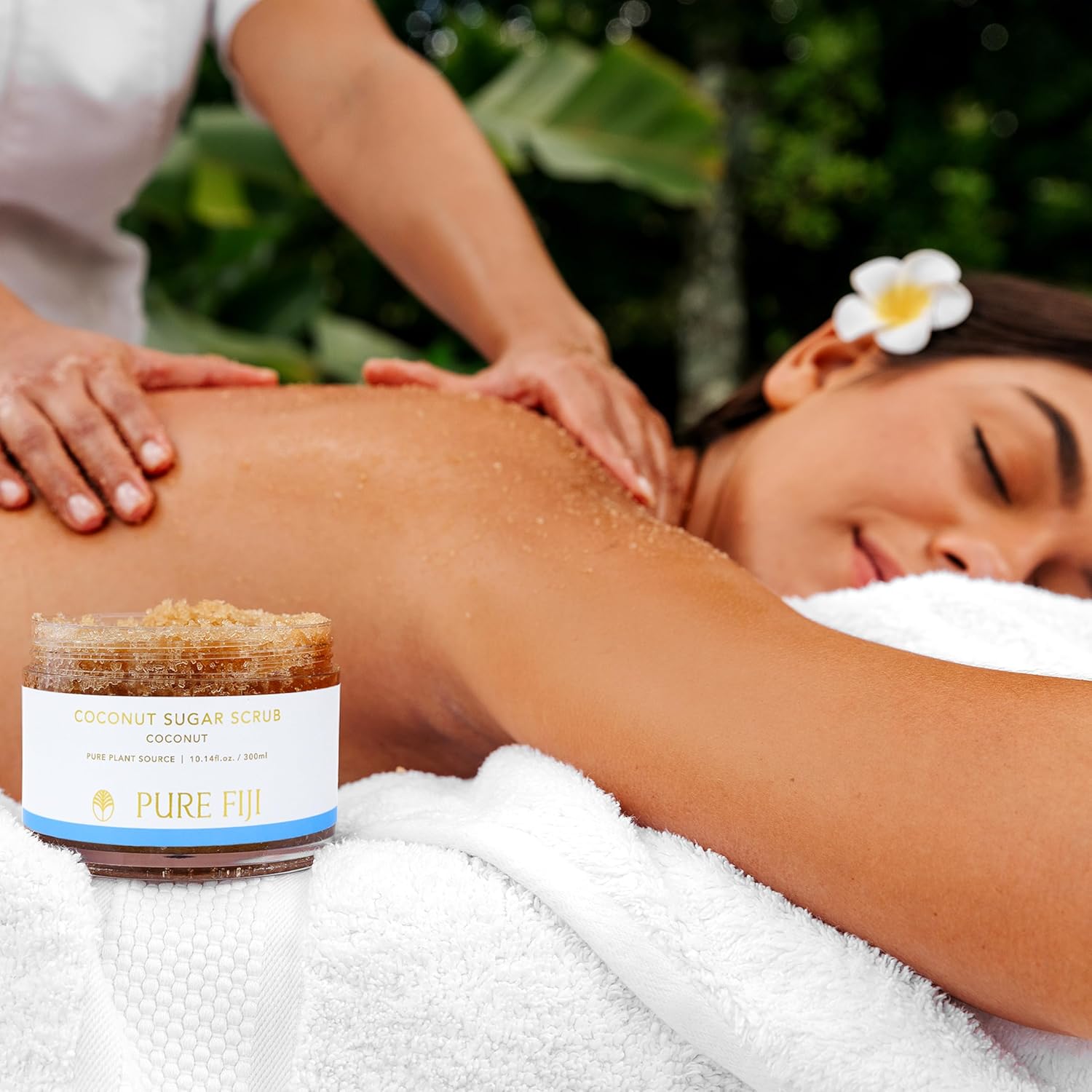 Pure Fiji Coconut Sugar Body Scrub, Coconut (10.14oz/300ml) - Image 5