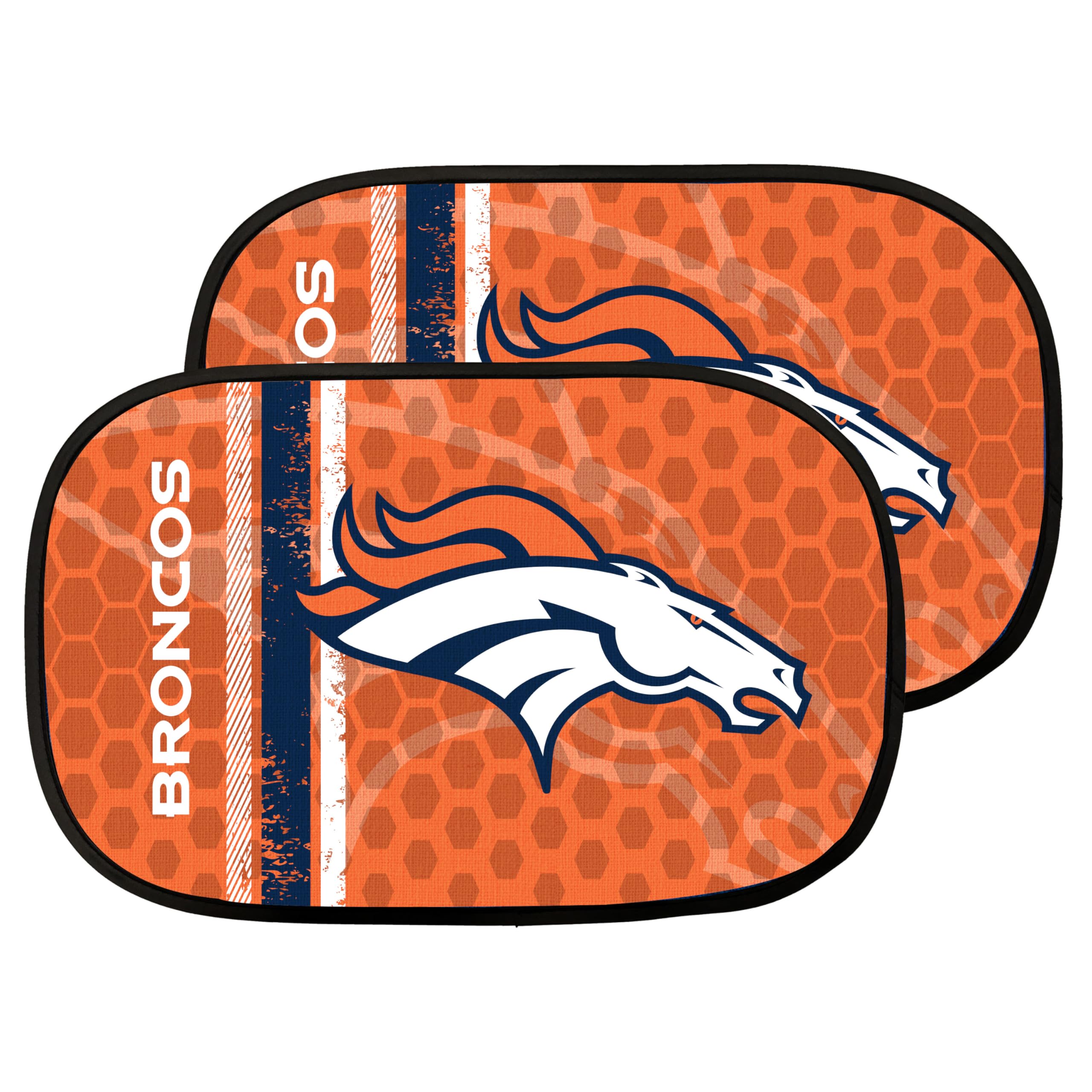 NFL Denver Broncos Side Window Auto Shade 2 Pack