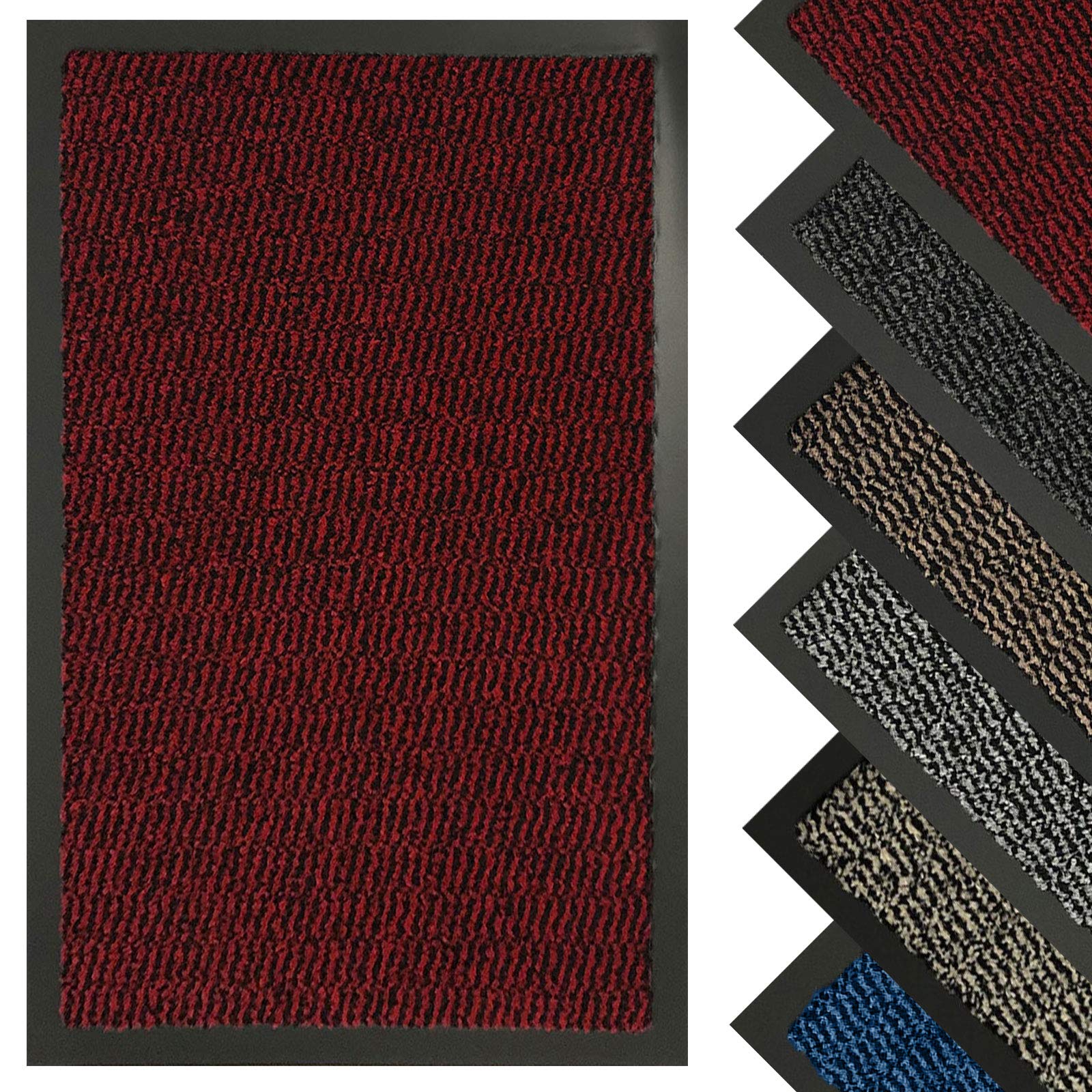 Fb Funkybuys Heavy Duty Barrier Mats Non Slip Rubber Mat Floor Mats Kitchen Rugs Washable Light Weight Rubber Multicolour Door Mat
