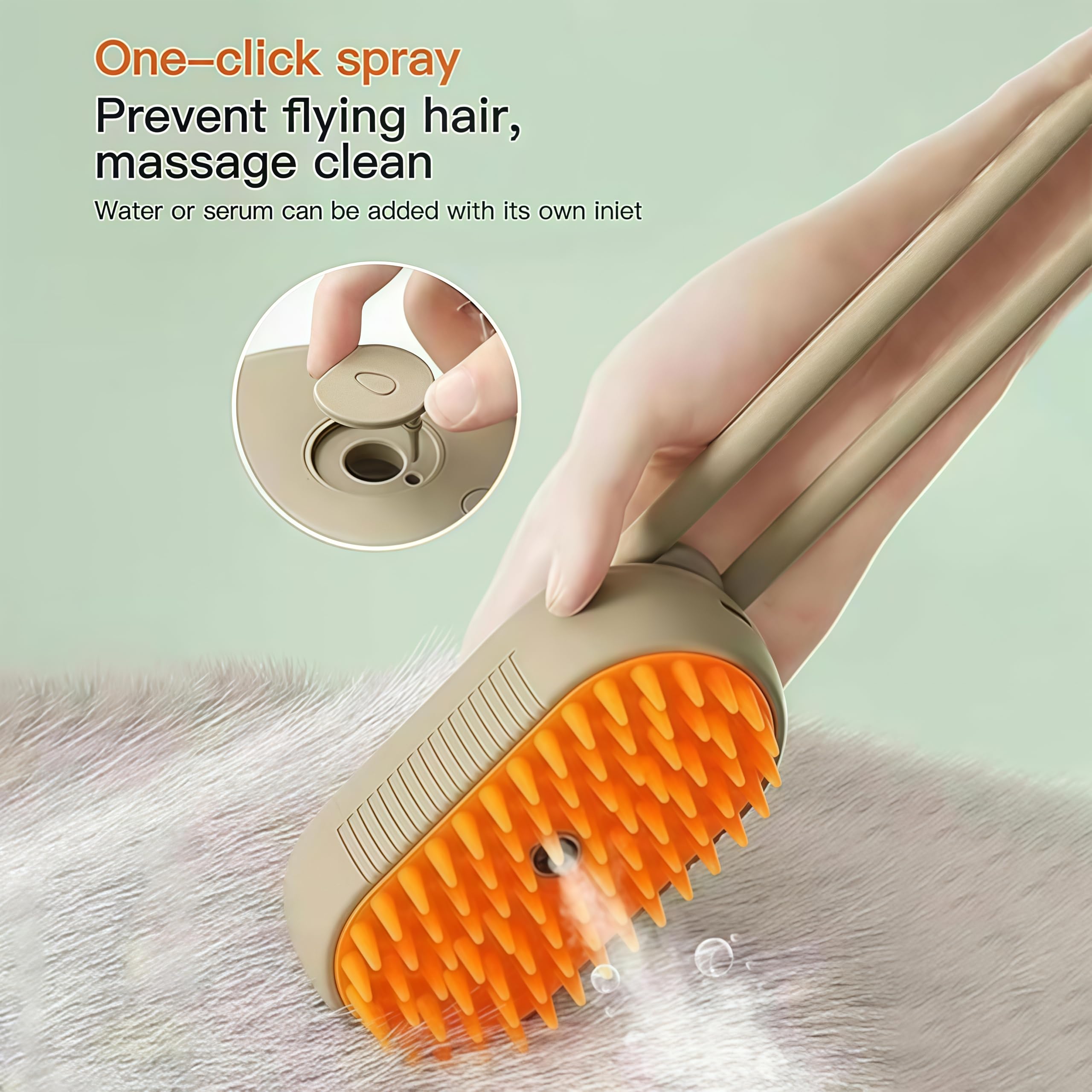 Katzenpflegebürste - 3-in-1-Wasserkamm zur effektiven Entfernung von verhedderten und losen Haaren, ideal für die Fellpflege und Wartung von Haustieren