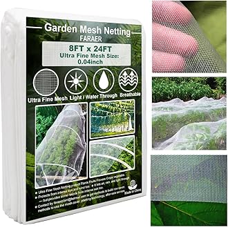 Ultra Fine Garden Netting for Plant Protection - 8ft x 24ft