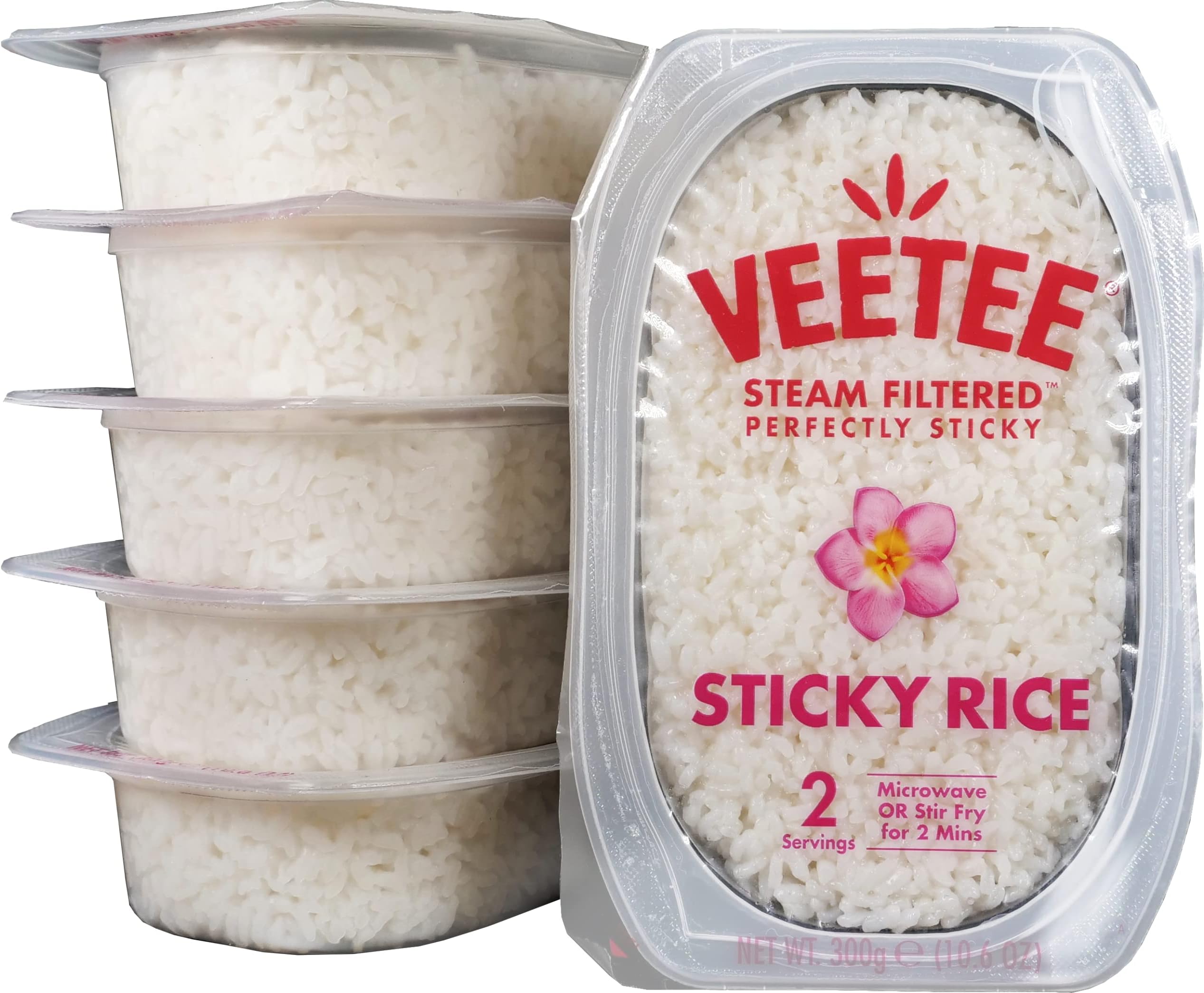 Heat & Eat Sticky Rice - Minute Rice Microwavable Meals - Instant Rice Meals Ready to Eat Gluten Free Precooked Rice - 10.6 Ounce (Pack of 6)