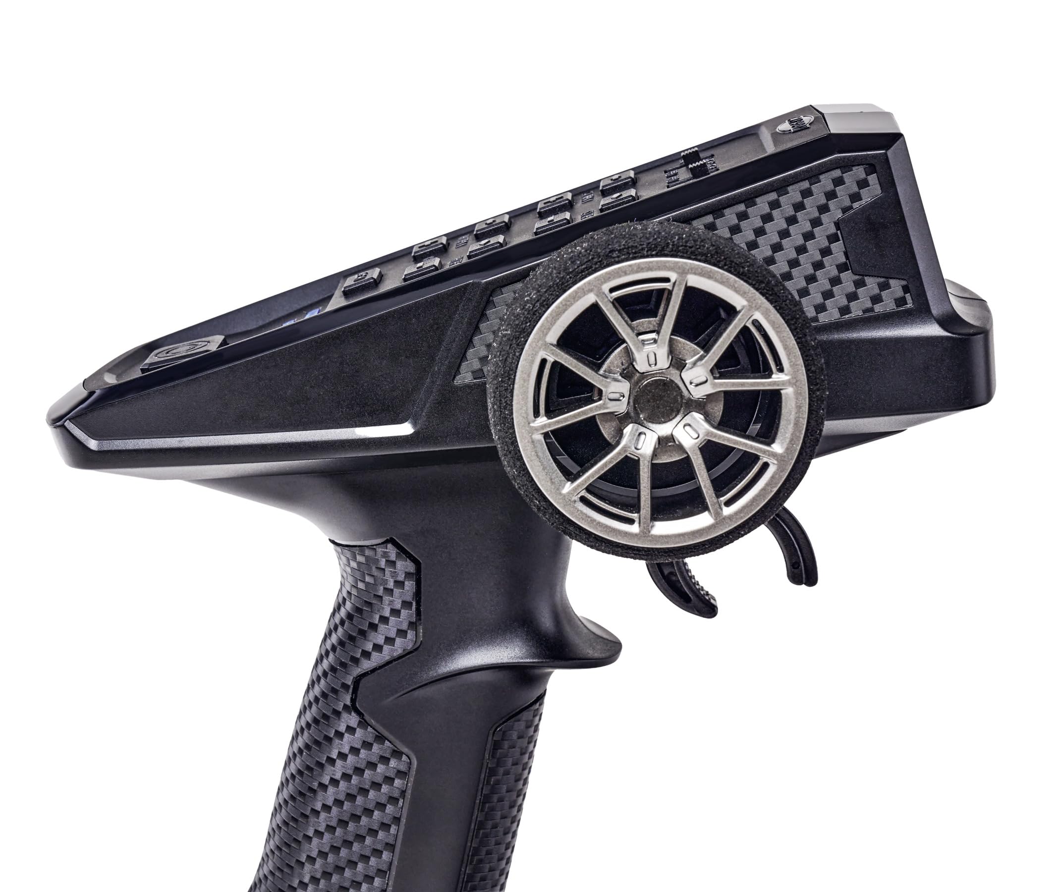 Carson 500500111 FS 3K Reflex Wheel Pro 4 2.4GHz + 5Kg Servo - Télécommande Modélisme, Accessoires, Récepteur, RC Funke, 2 4 GHz Télécommande, Fonction Trim, Noir/Blanc