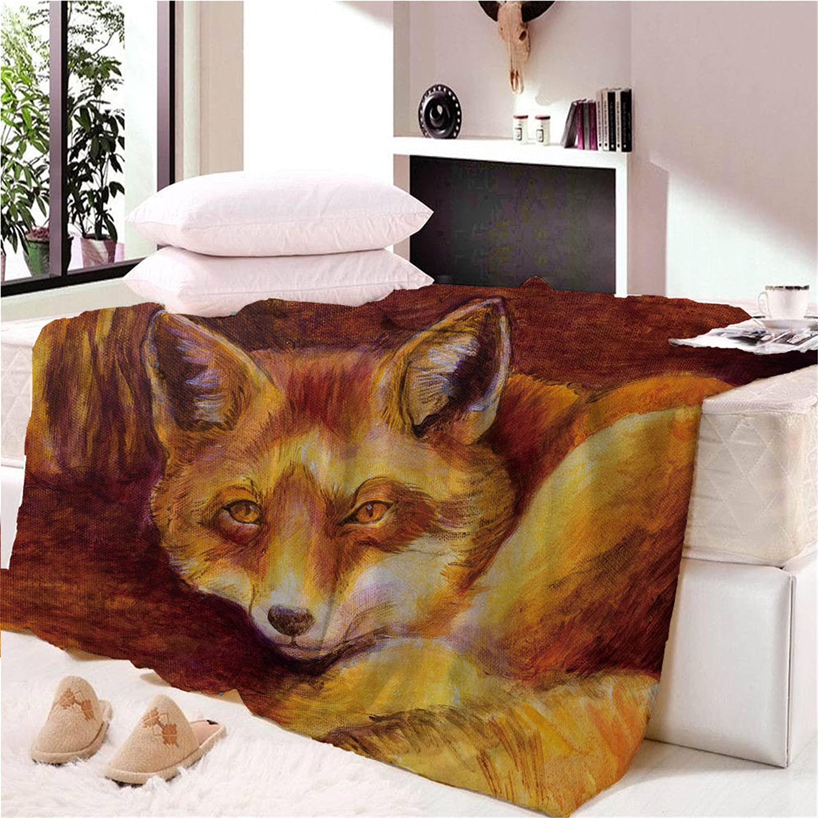 Chickw11 Coperta Flanella Letto Singolo Matrimoniale, 3D Animali