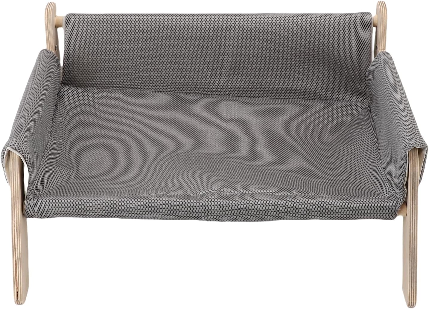 SUNGOOYUE Wooden Cat Sofa, Elevated Cat Couch Stable Structure Cat Sofa Bed for Home for Lounging and Scratching