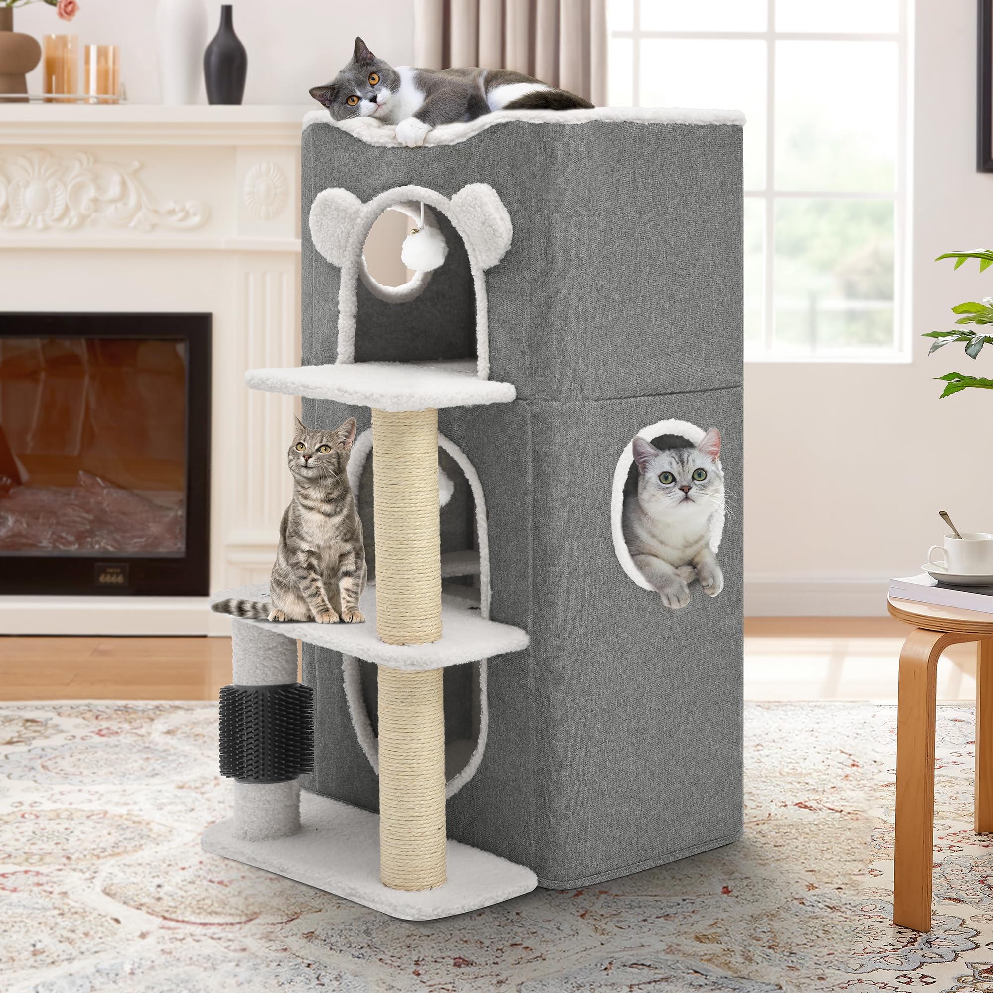 YITAHOME Casa para Gatos Moderno, Condominio para Gatos de