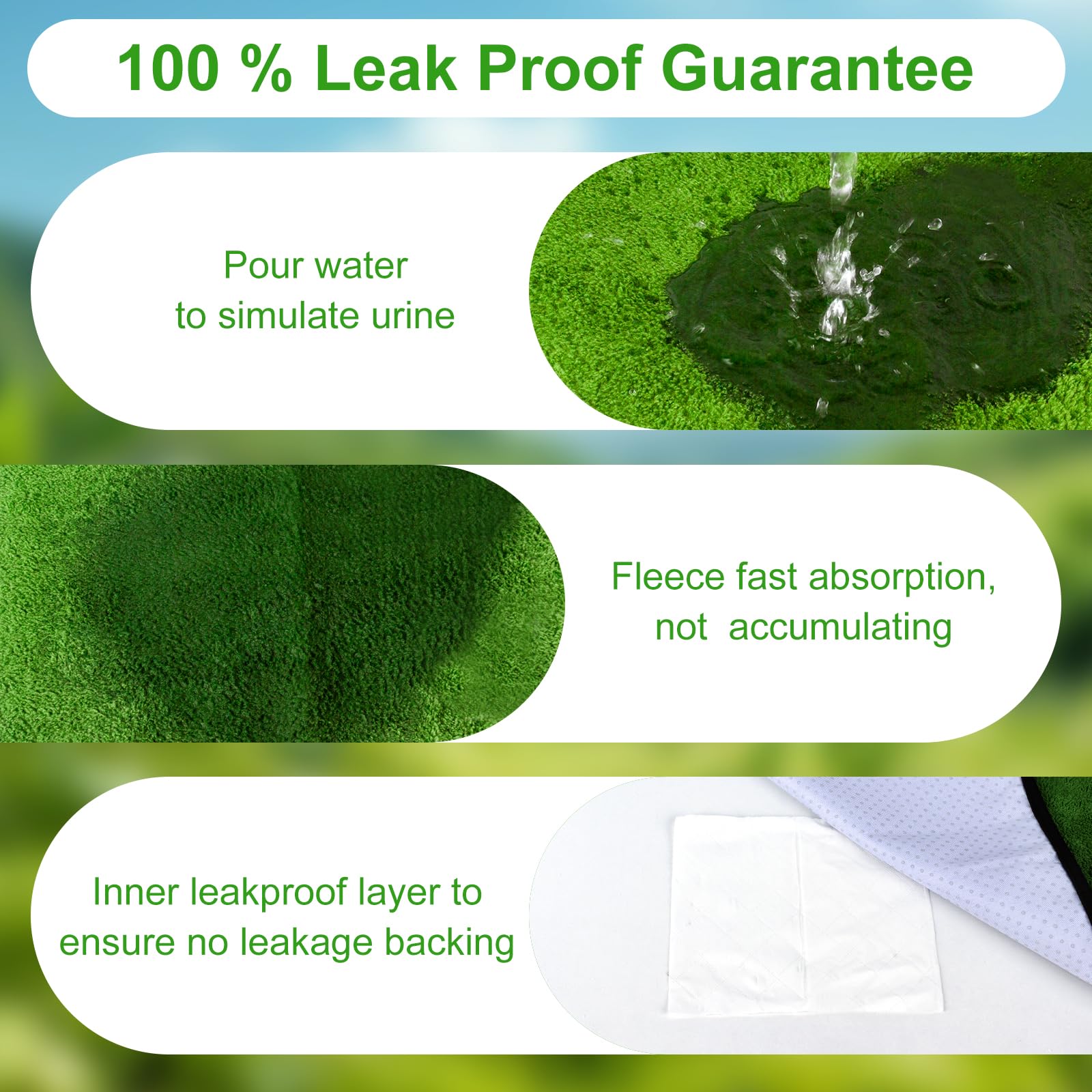 Washable Pee Pad, 60 x 45 cm / 23.6 x 17.7 inch - Image 3
