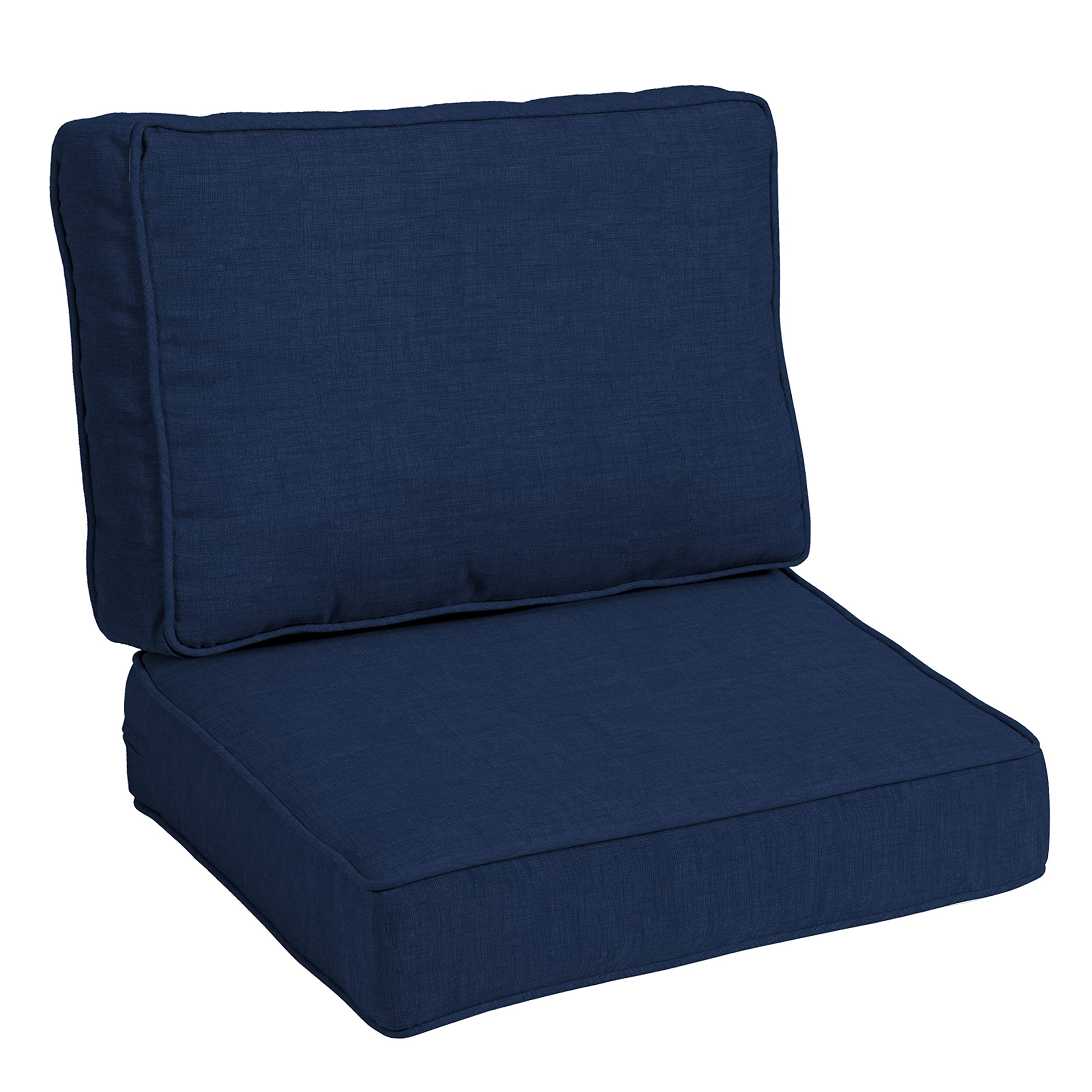 Arden Selections Modern Outdoor Deep Seating Cushion Set 24 x 24, Sapphire Blue Leala