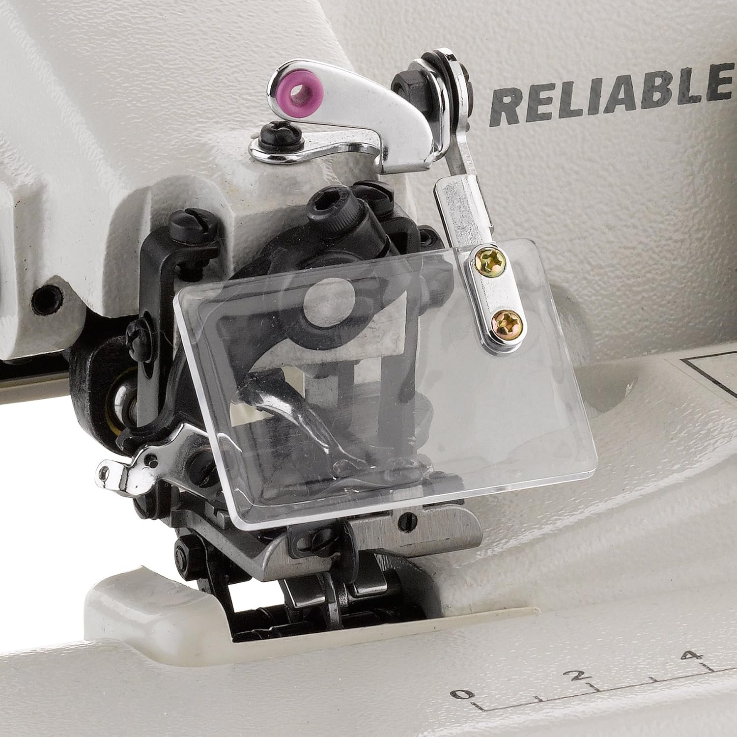Reliable 600SB Blindstitch Sewing Machine - Portable Sewing Machine With Invisible Hem UP To 3 in. Needle Eye Guard, Skip Stitch Lever, Adjustable Stitch Penetration, 1,725-RPM, Knee Activated