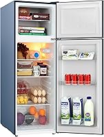 Vista 5 de Frigidaire Retro Apartment Size Refrigerator with Top Freezer - 2 Door Fridge with 7.5 Cu Ft of Storage Capacity, Adjustable Spill-Proof Shelves