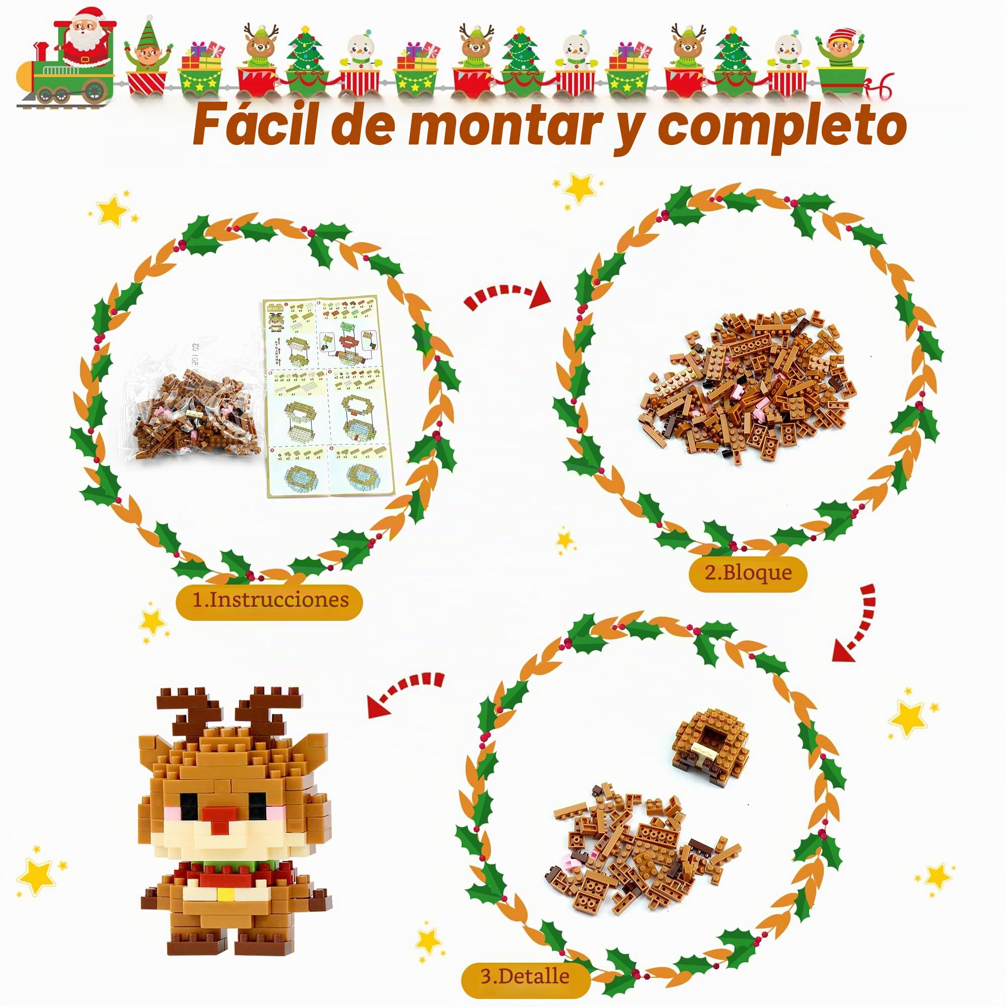 Regalos Calendario Adviento Niños Mini Bloques 2026 (Animales)