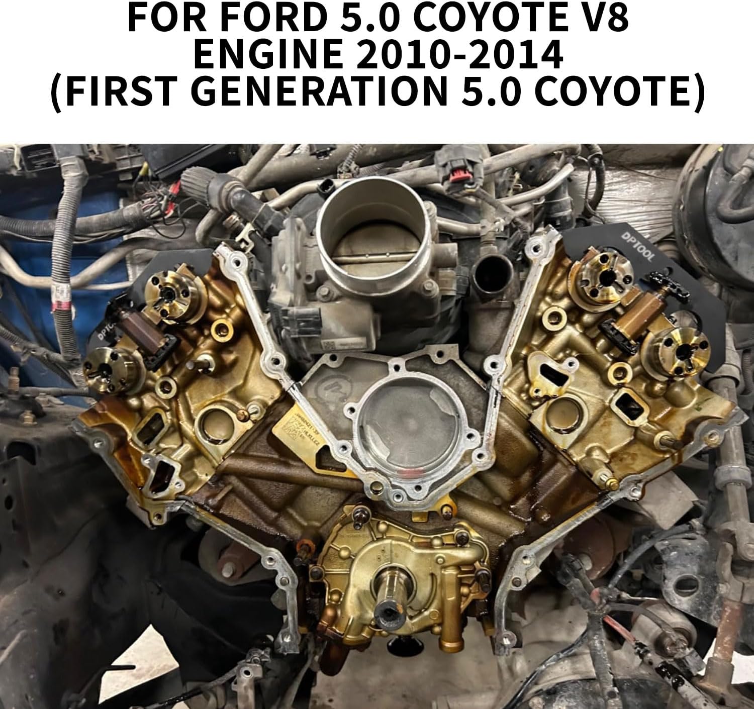DPTOOL Camshaft Alignment Holding Tool Compatible with Ford F150 Mustang 5.0 Coyote V8 Engine 2010-2014, for the First Generation 5.0 Coyote Engine Cam Locking Timing Tool