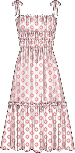 Miniatura 7 de McCall's Patterns McCall's Learn - Vestido de manga larga para mujer, sin mangas, corto, patrón de costura 12-20, color blanco