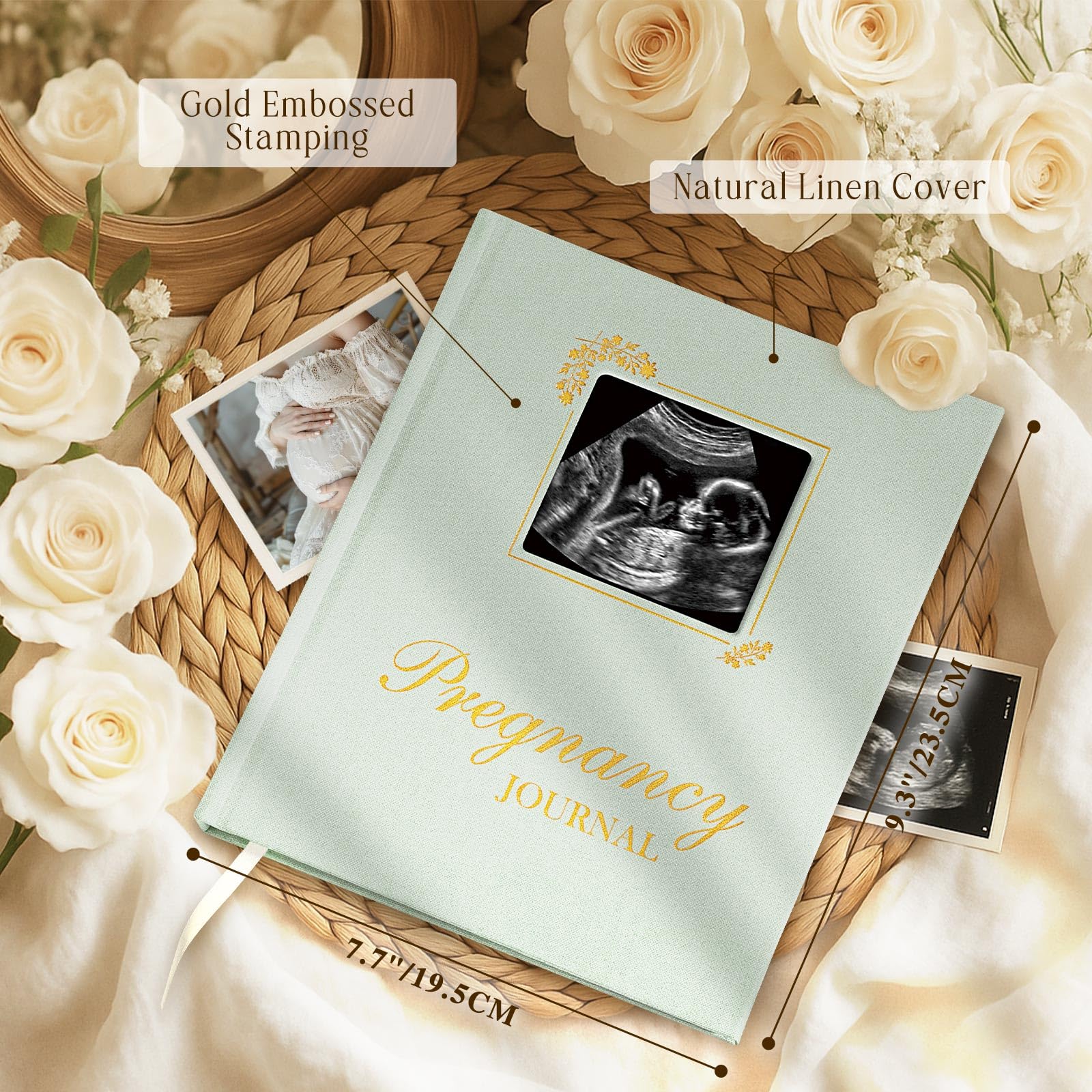Lanpn My Pregnancy Journal Memory Book for First Time Mom 156 Page Pregnant Announcement Must Have Planner - Image 2