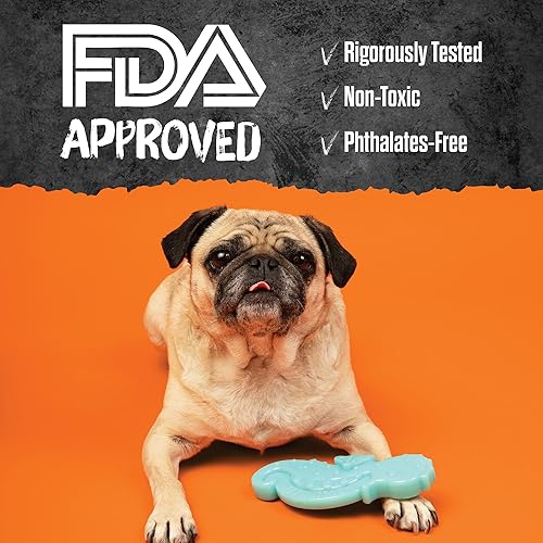 Miniatura 8 de BULLYMAKE Juguete para masticar de goma con hamburguesa con queso balístico para perros, juguete de goma para perros, hecho en Estados Unidos,