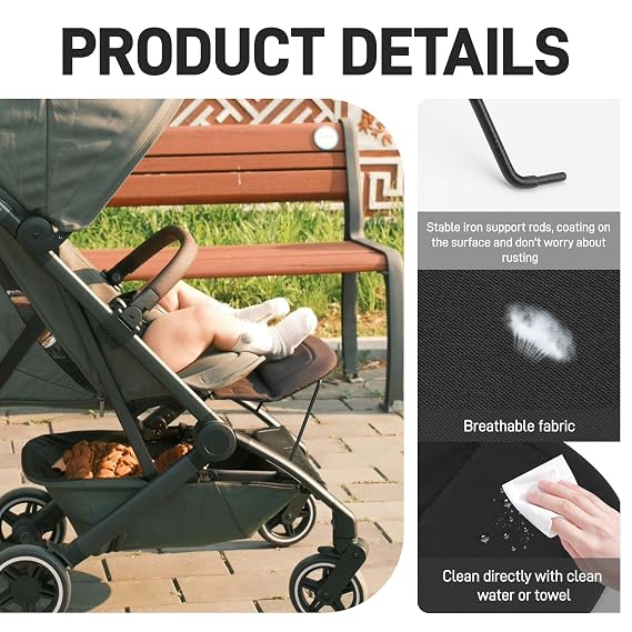 Stroller Adjustable Leg Rest for Joolz AER+/AER Footrest Extender for Extra Leg Support Comfort Accessory