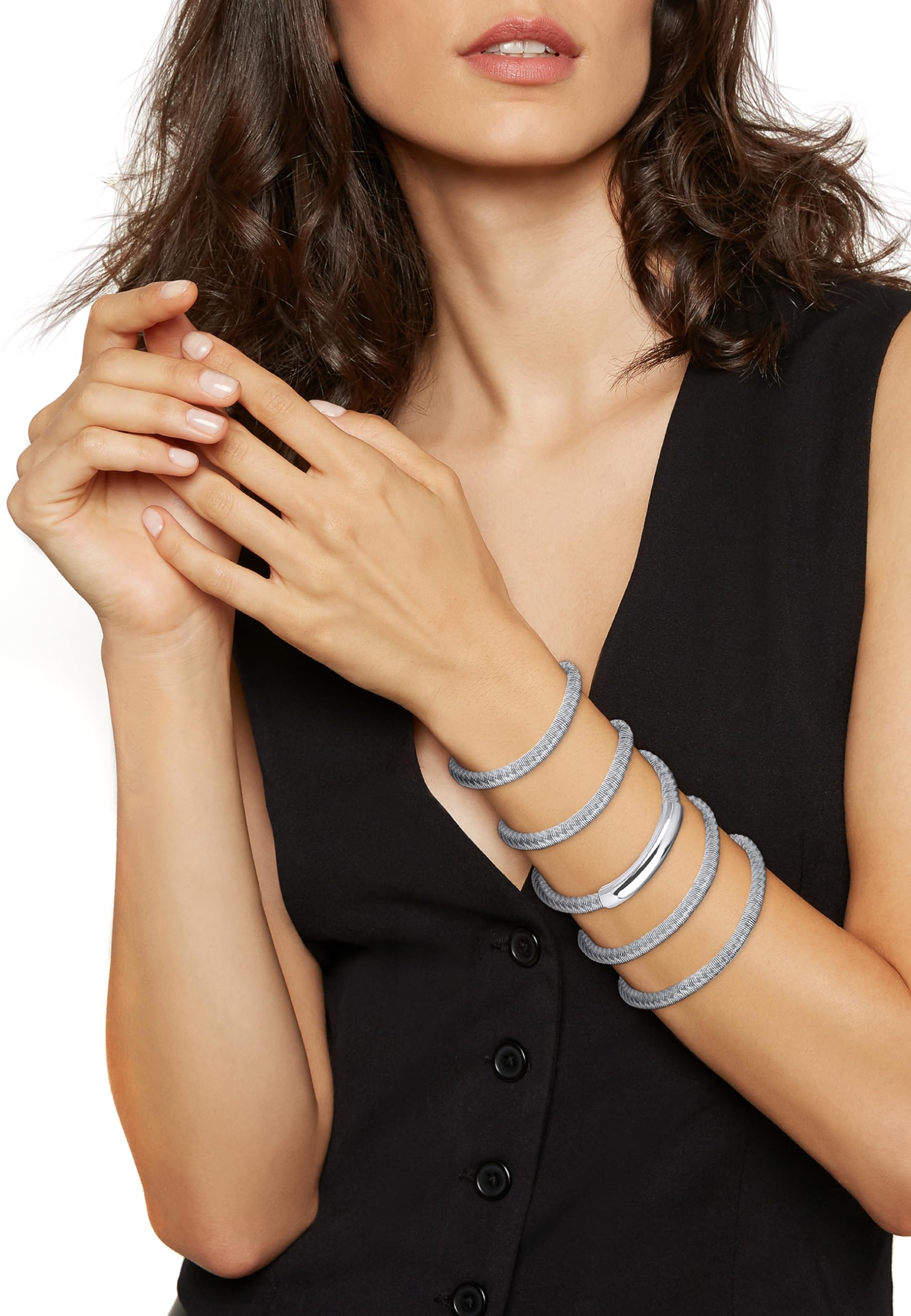 Breil, Collezione New Snake Steel, Bracciale Donna in Acciaio Specchiato, Sinuoso, Elegante e Luminoso, Idee Regalo Donna, Colore Silver