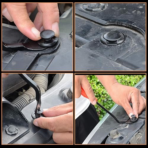 Miniatura 8 de GOOACC Juego de 190 clips de retención de coche y removedor de sujetadores  18 tamaños y aplicaciones más populares  Juego de remaches de pasador