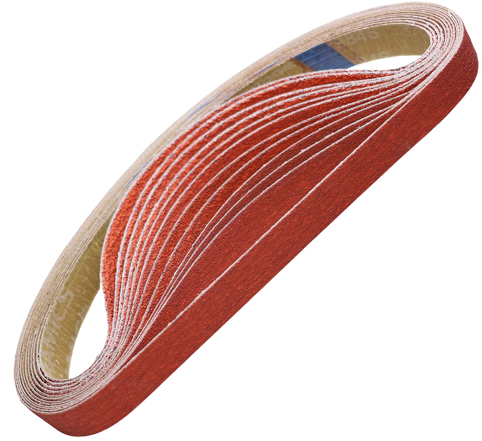 Tonmp 12 Pack 1 x 30 Inch Metal Grinding Ceramic Sanding Belts Kit -2 Pcs Each of 36 40 60 80 100 and 120 Grits Premium Sharpening Sander Belts (1x30 Inch)