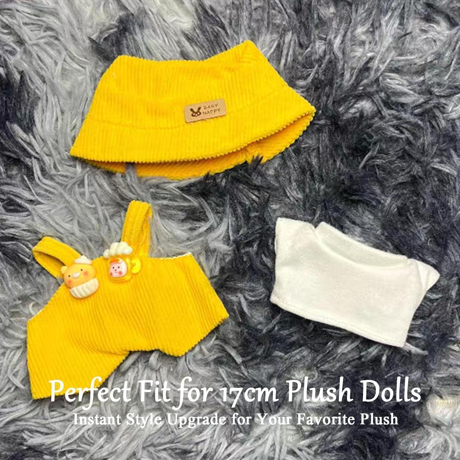 17cm Doll Clothes, Clothing for 17 cm Doll Plush, Chic Style Set for 17cm Dolls - Image 2