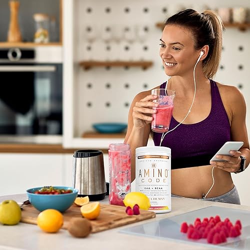 Miniatura 6 de Ultra Human Amino Code Aminoácidos esenciales + BCAA + electrolitos de agua de coco Bebida energética de aminoácidos de recuperación de