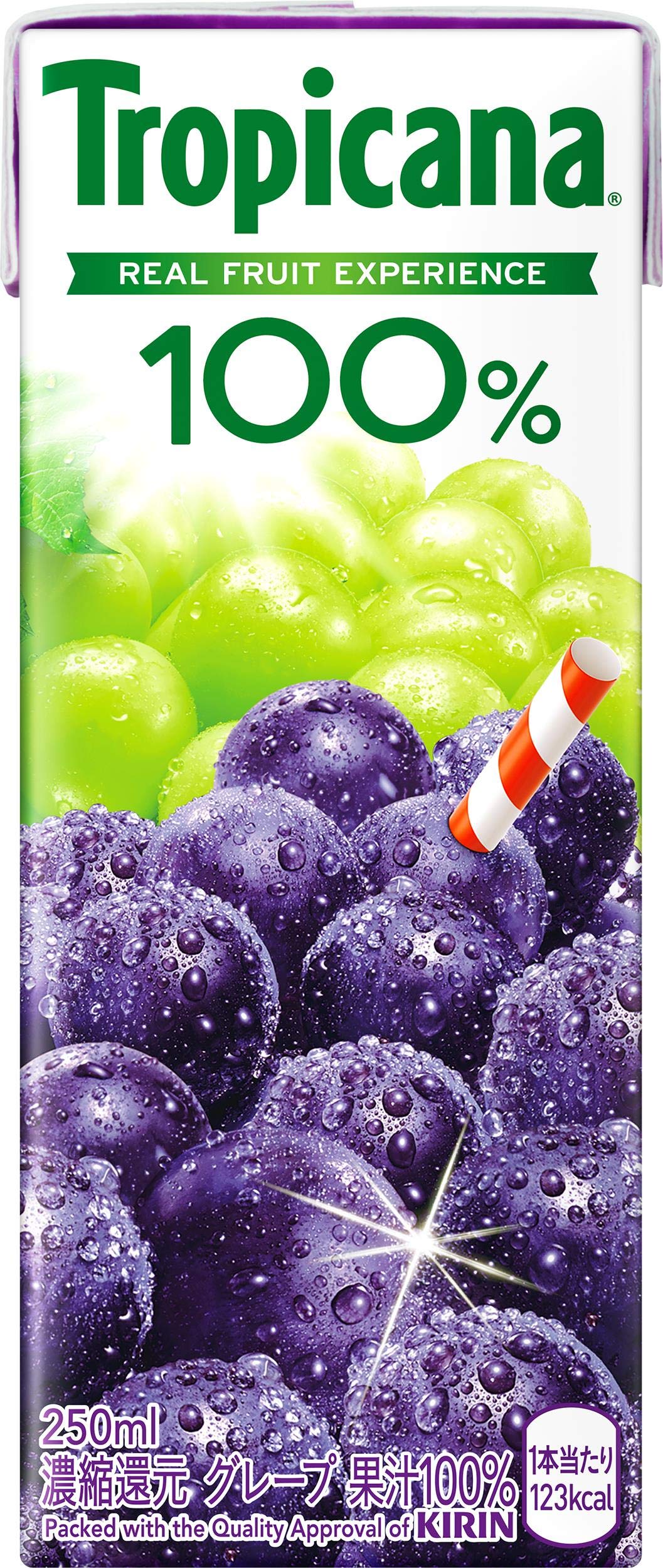 Amazon.co.jp: キリン トロピカーナ 100% グレープ 250ml 24本 紙