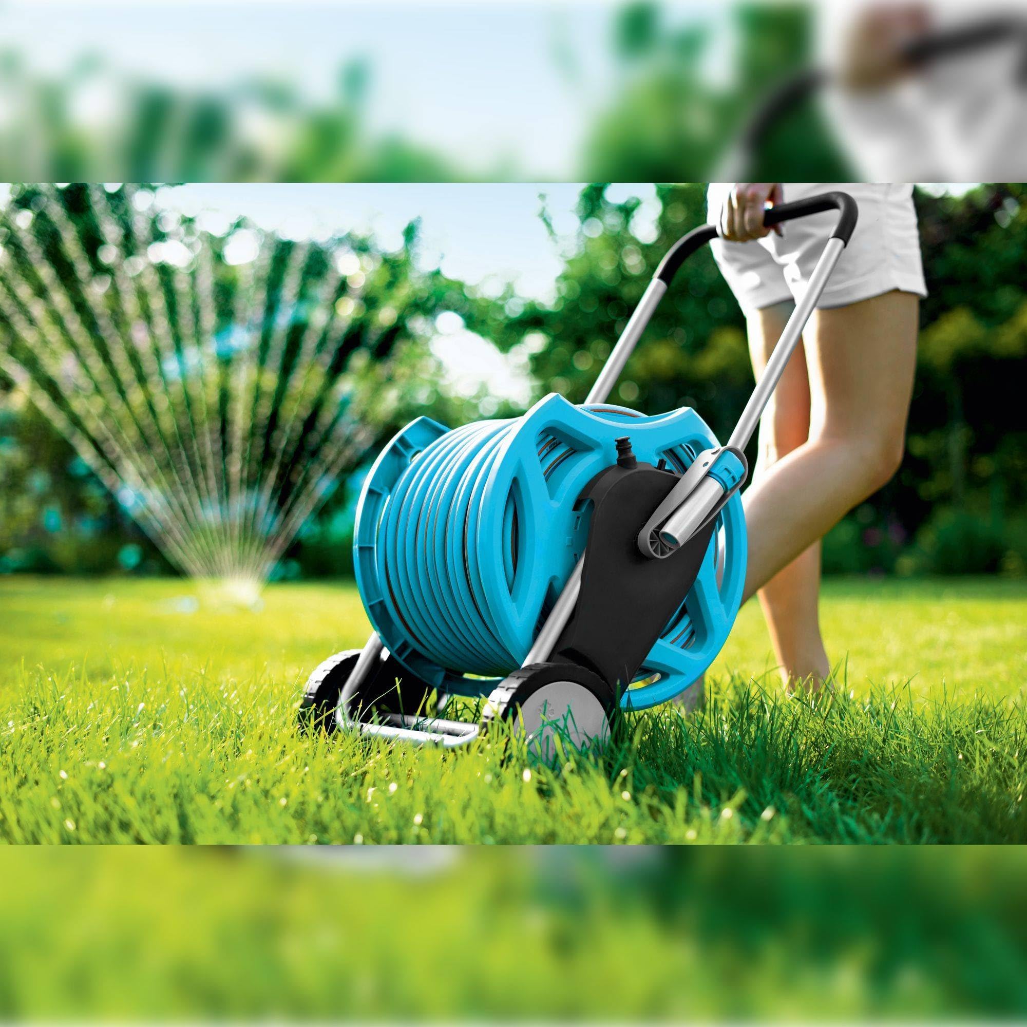 Terra - Carrello avvolgitubo Discover, in più Colori, 1/2", 60 m