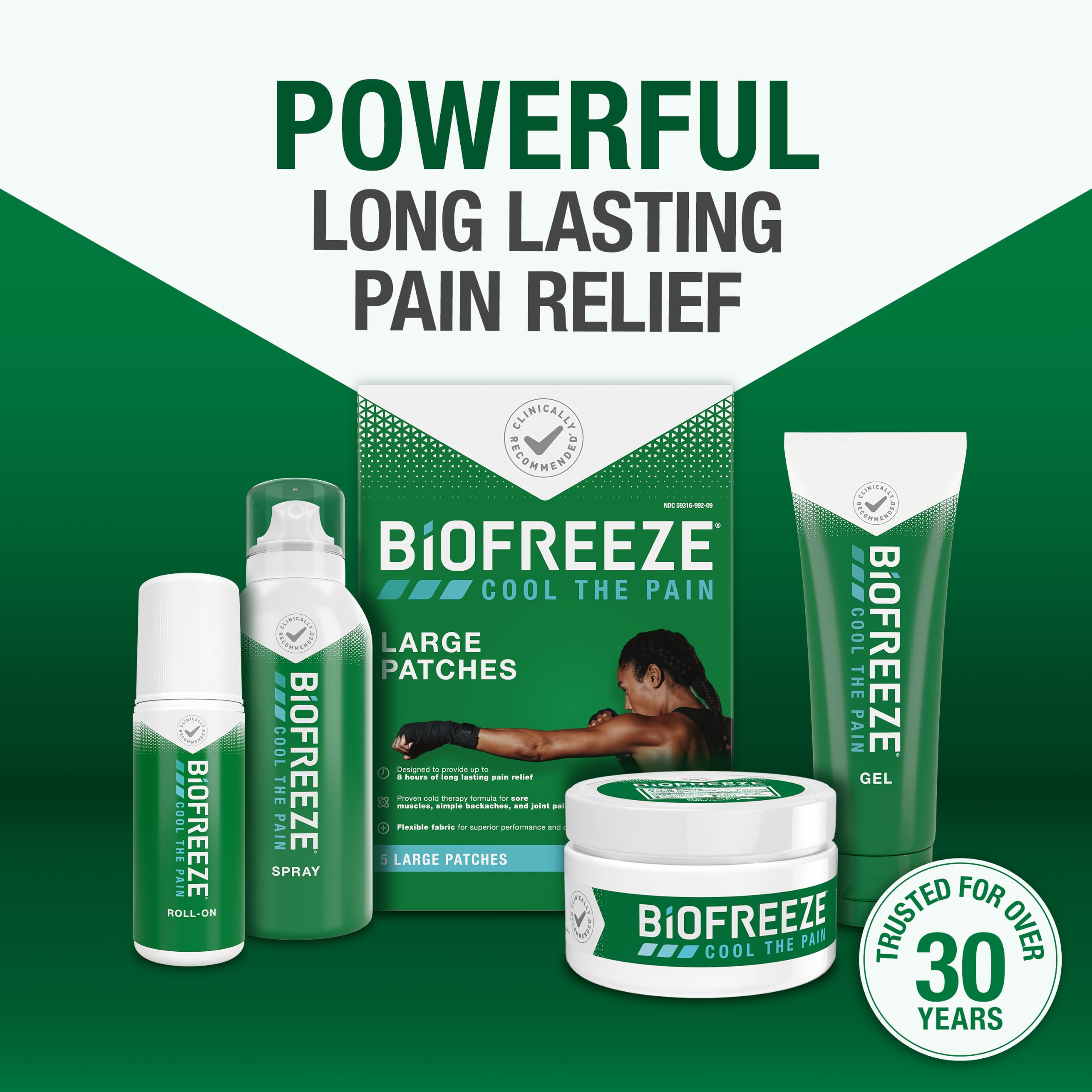 Biofreeze Pain Relief Roll On, Cooling Menthol Relief, 3 FL OZ (3 Pack) — Amazon image 10