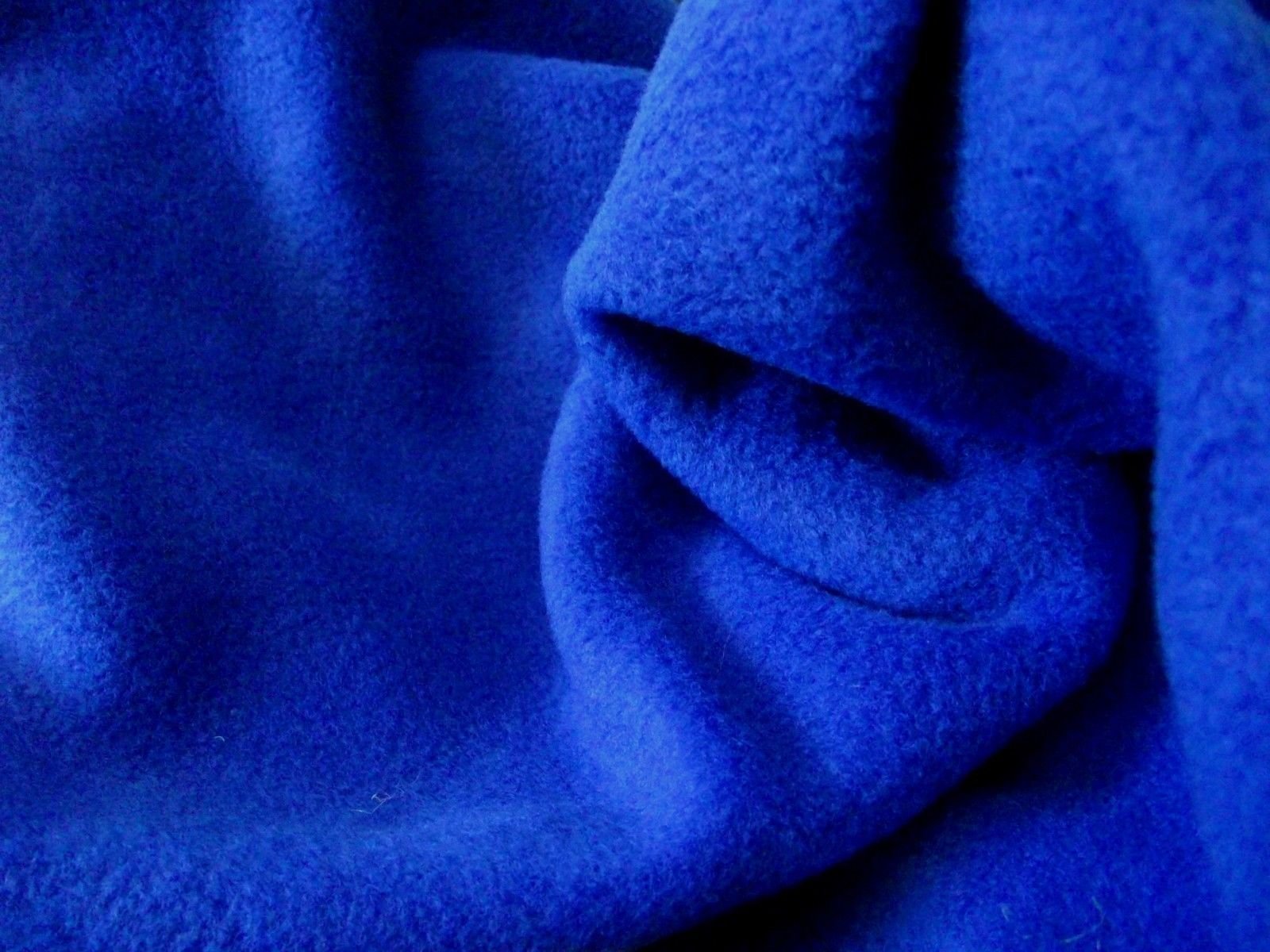 Quality Anti Pil Polar Fleece Fabric Material - Royal Blue, 1Mtr - 150cmx100cm