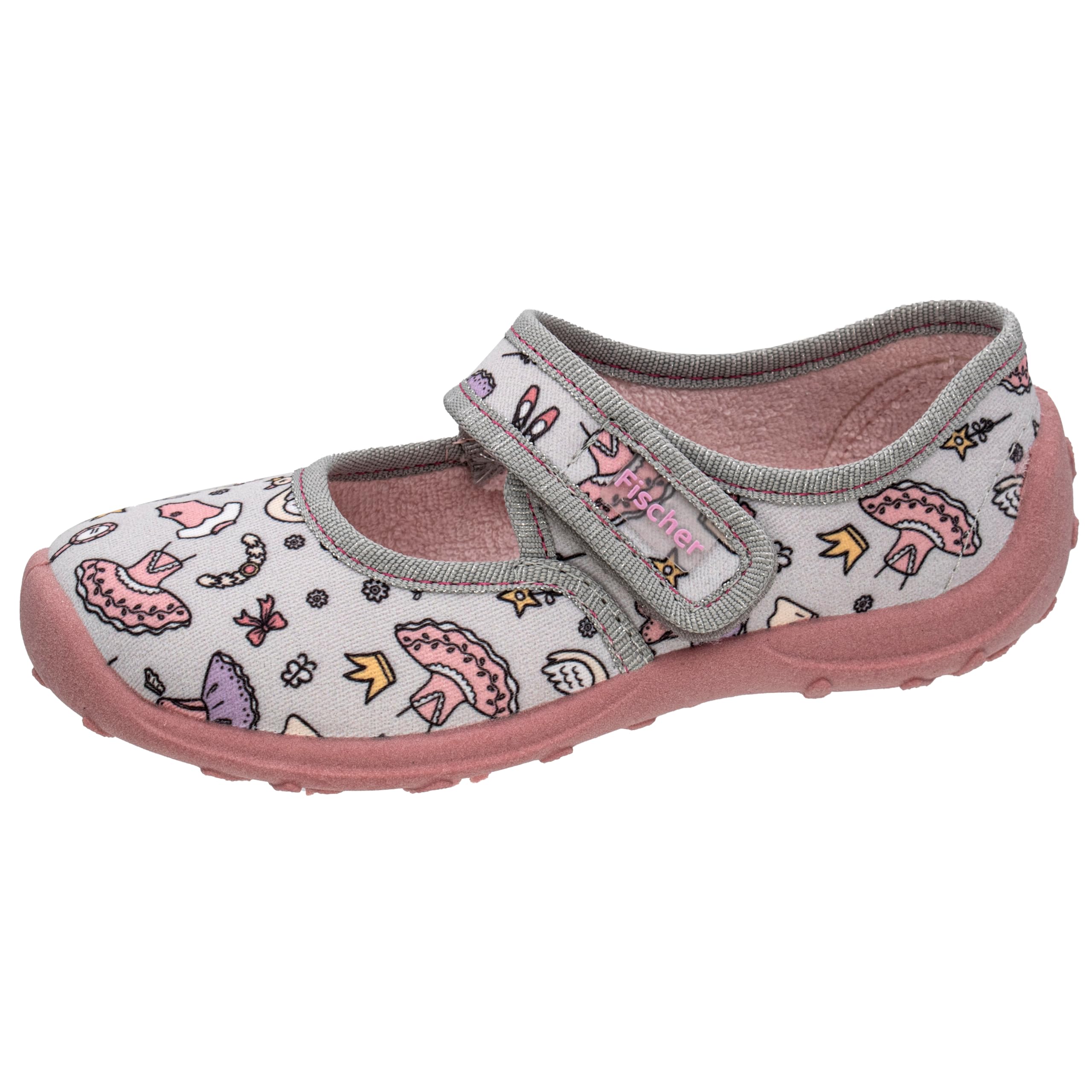 Fischer Girl's Boogy Mule, Grey Pink, 10 UK Child