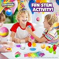 Vista 5 de Creative Kids Magic Bouncy Balls – Juguetes STEM DIY – Kit de ciencia para niños – 25 bolsas multicolor y 5 moldes para hasta 43 bolas