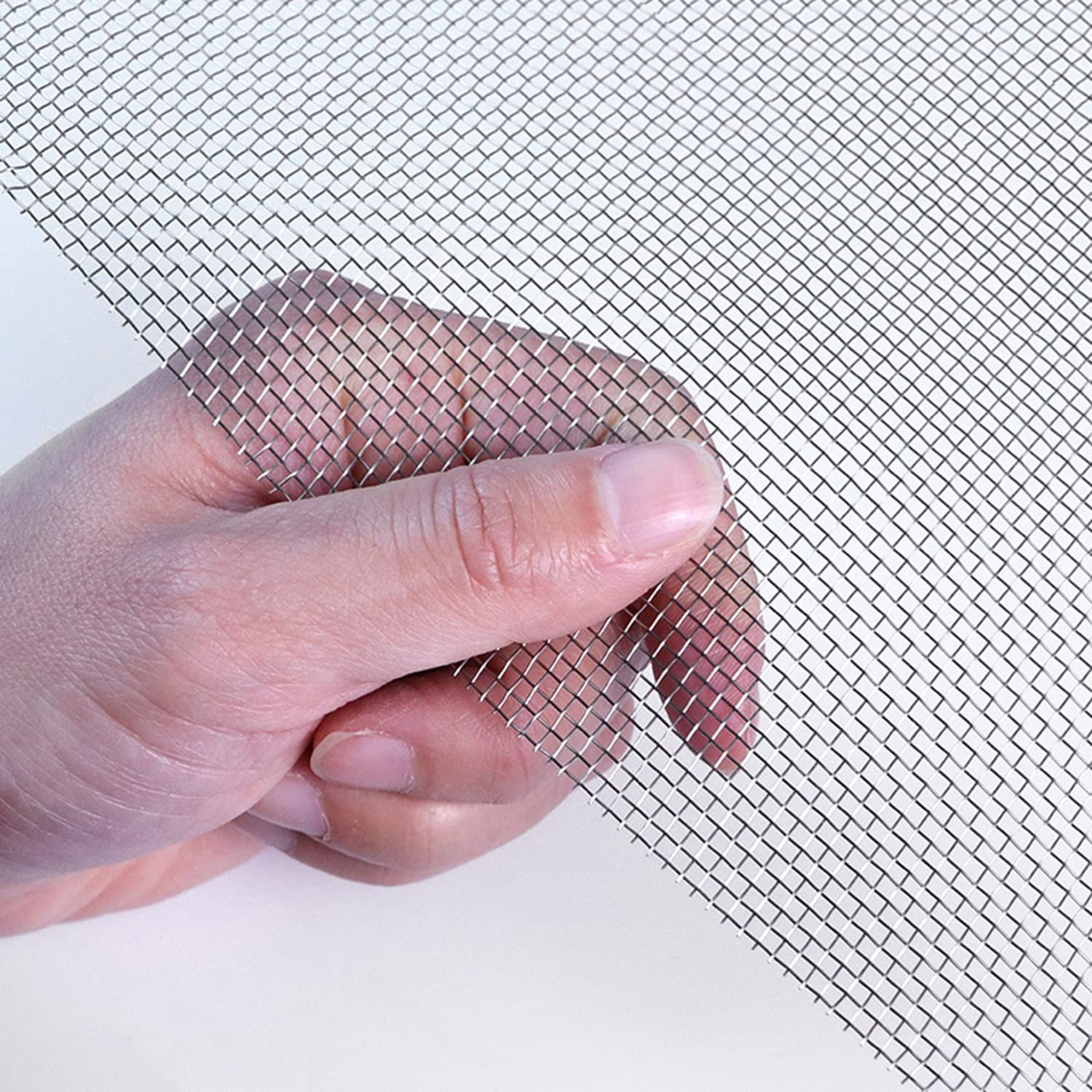 Tissu de Treillis Métallique Maille tissée en acier inoxydable 12 mailles de contrôle des rongeurs maille d'écran dure et résistante à la chaleur filtre à la maison facile à couper ne rouille jamais