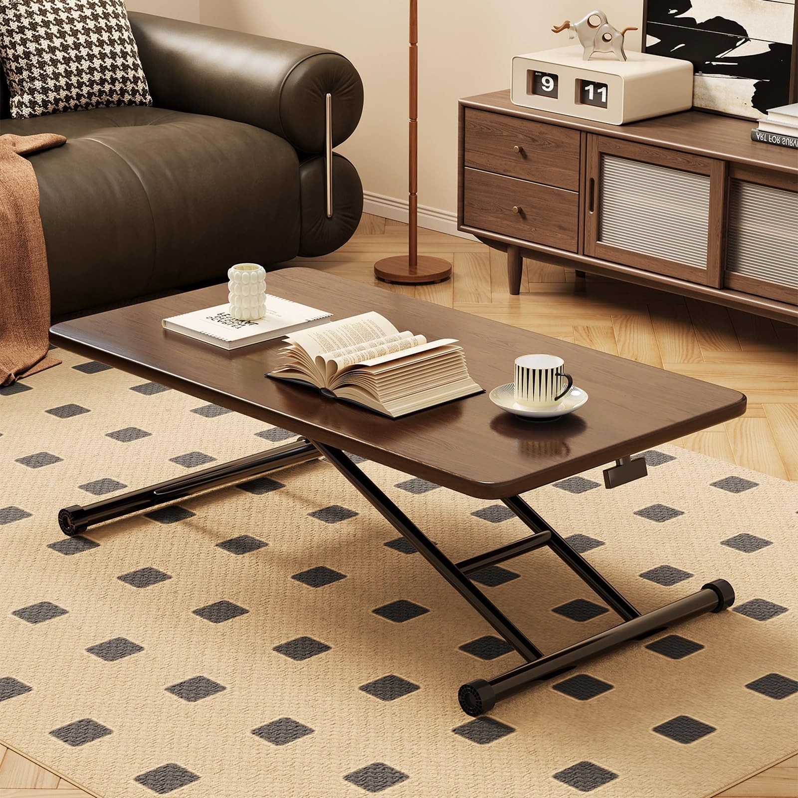 Table basse centrale minimaliste idéale pour le salon et bureau à domicile