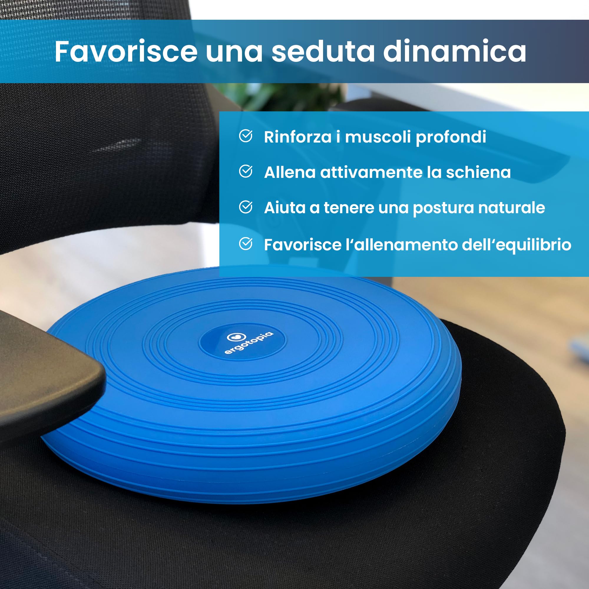 Cuscino con Balance Ergotopia 100% la felicità di garanzia/Ball sedile cuscino ergonomico con pompa aria